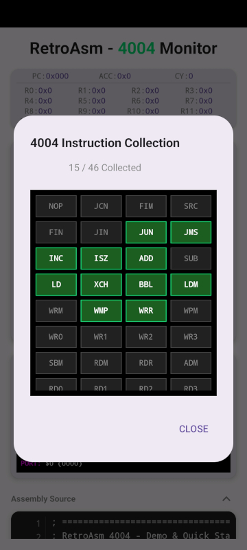 Screenshot 4 for RetroAsm4004