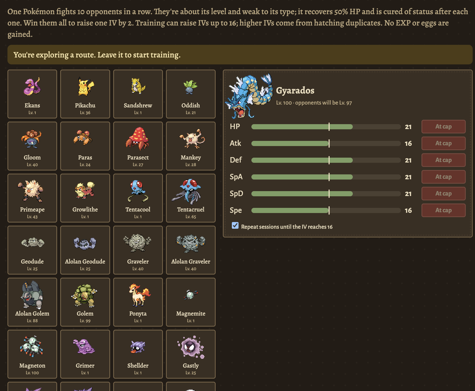 Screenshot 4 for Solenne Archipelago (a pokemon idle game)