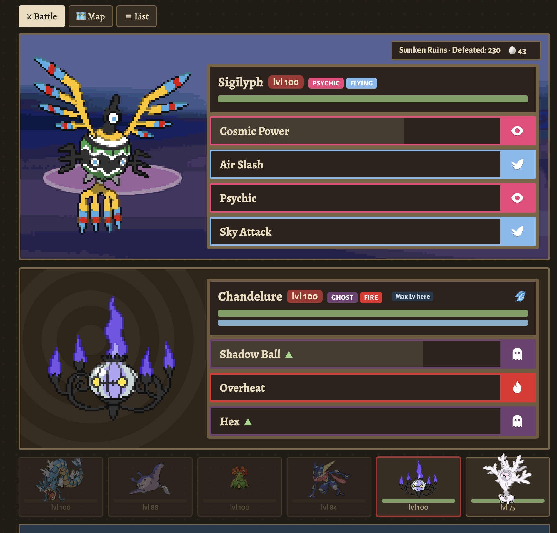 Screenshot 2 for Solenne Archipelago (a pokemon idle game)