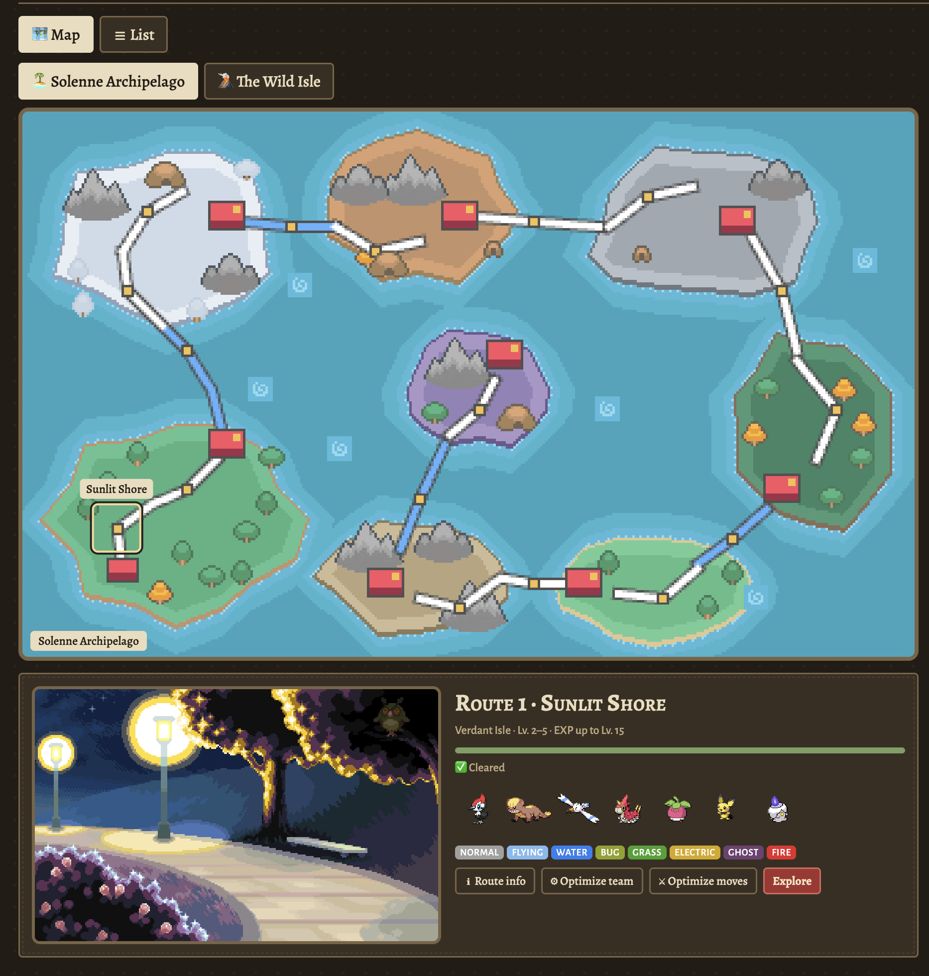 Screenshot 3 for Solenne Archipelago (a pokemon idle game)