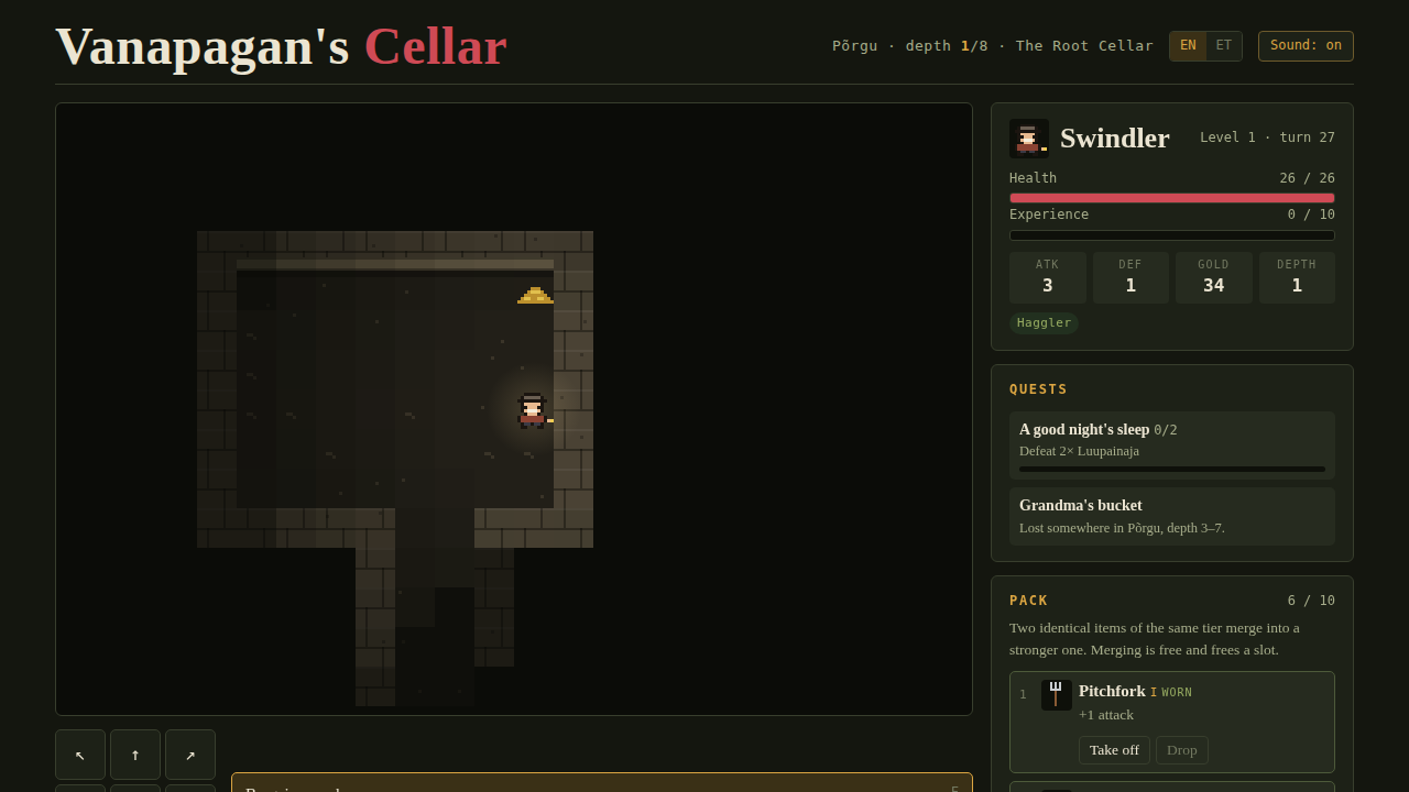 Screenshot 4 for Vanapagan's Cellar