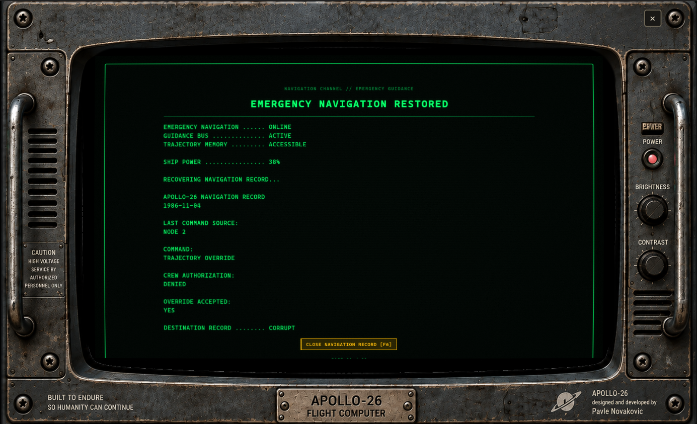 Screenshot 5 for APOLLO-26 — FLIGHT COMPUTER