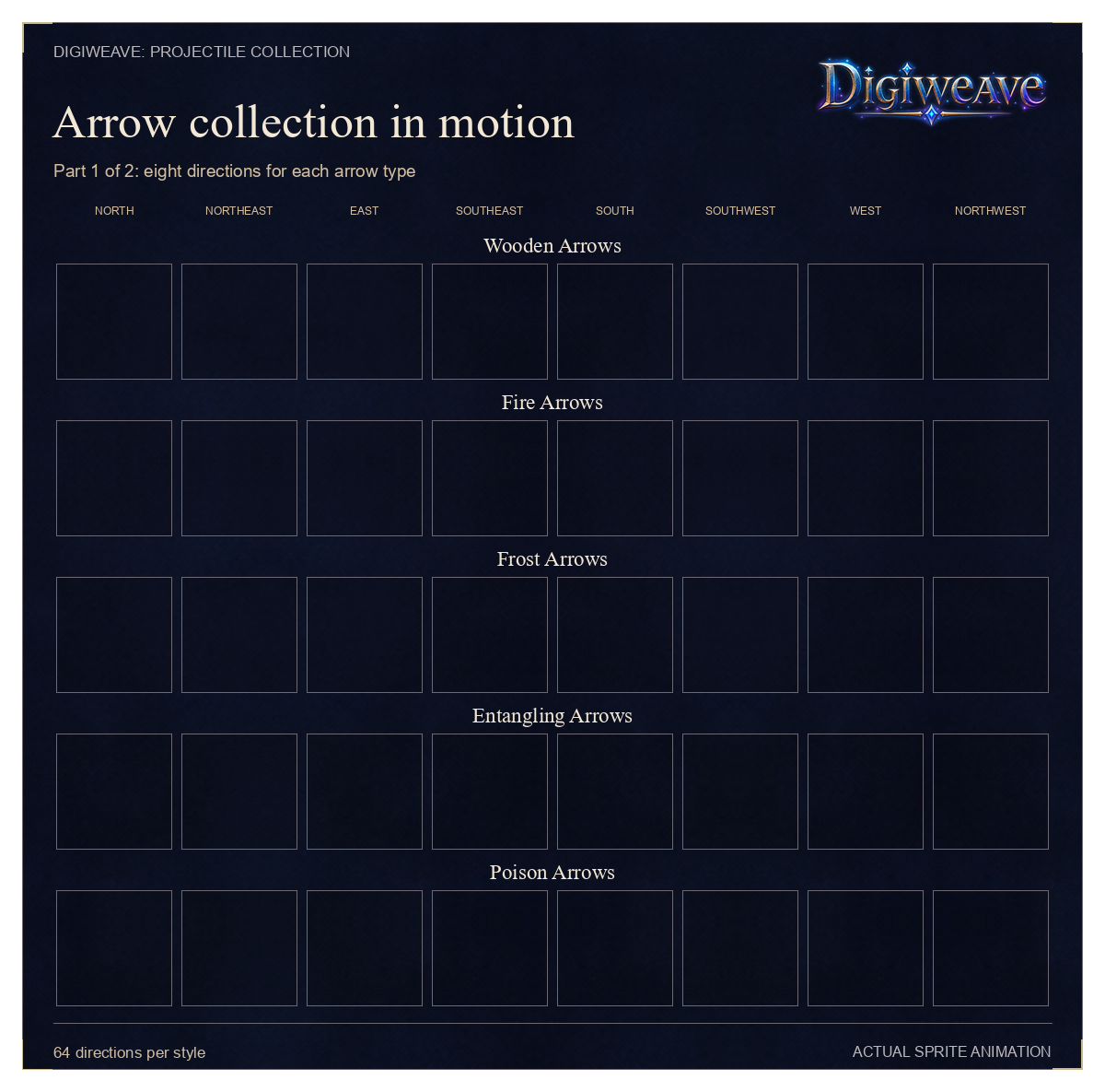 Arrow Collection: eight-direction animation, part 1
