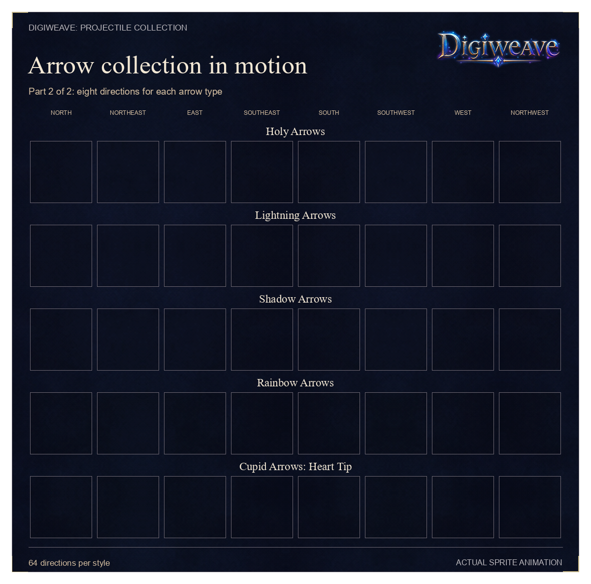 Arrow Collection: eight-direction animation, part 2