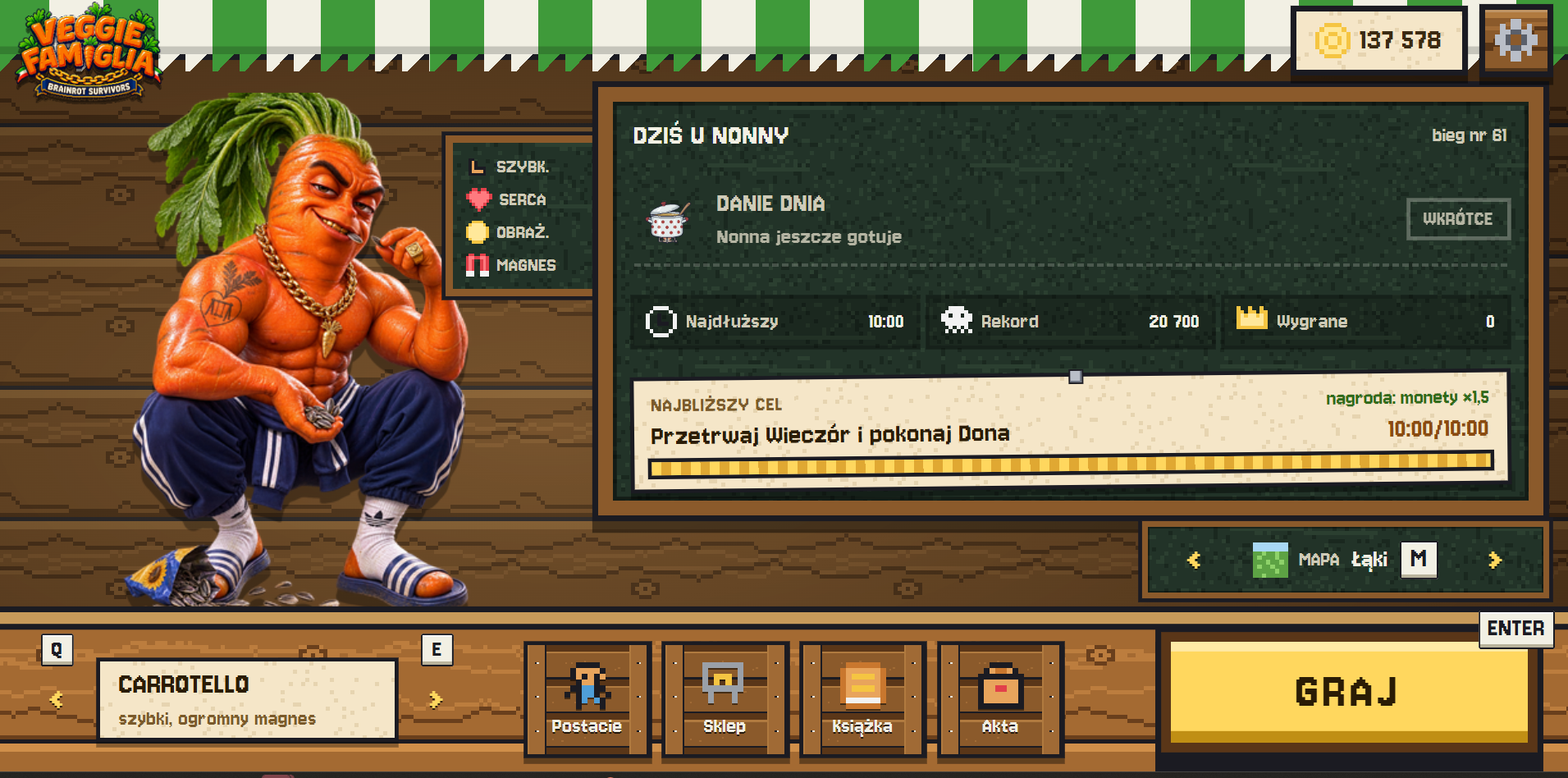Screenshot 5 for Veggie Famiglia: Brainrot Survivors