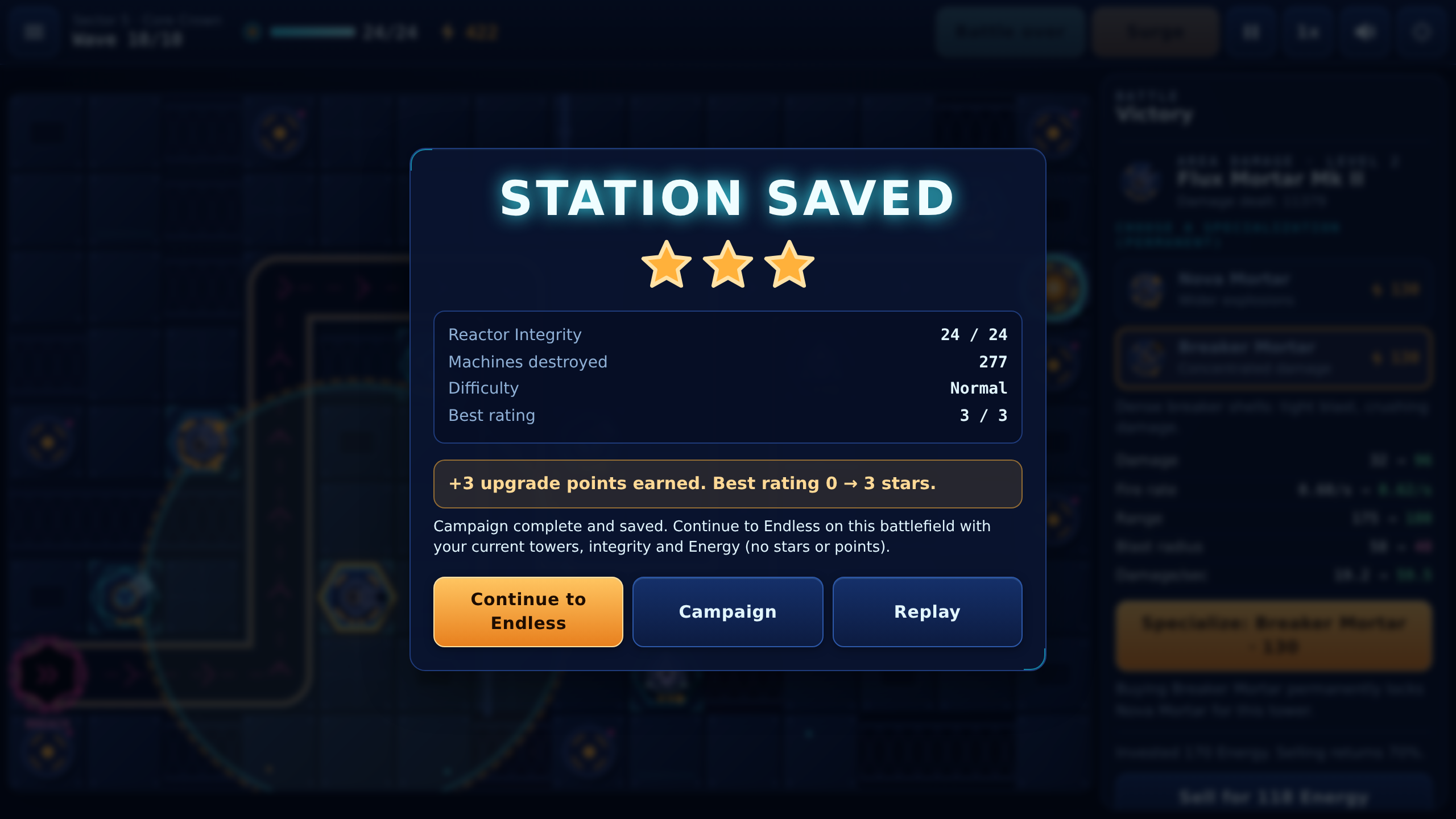 Screenshot 4 for Neon Core Defense