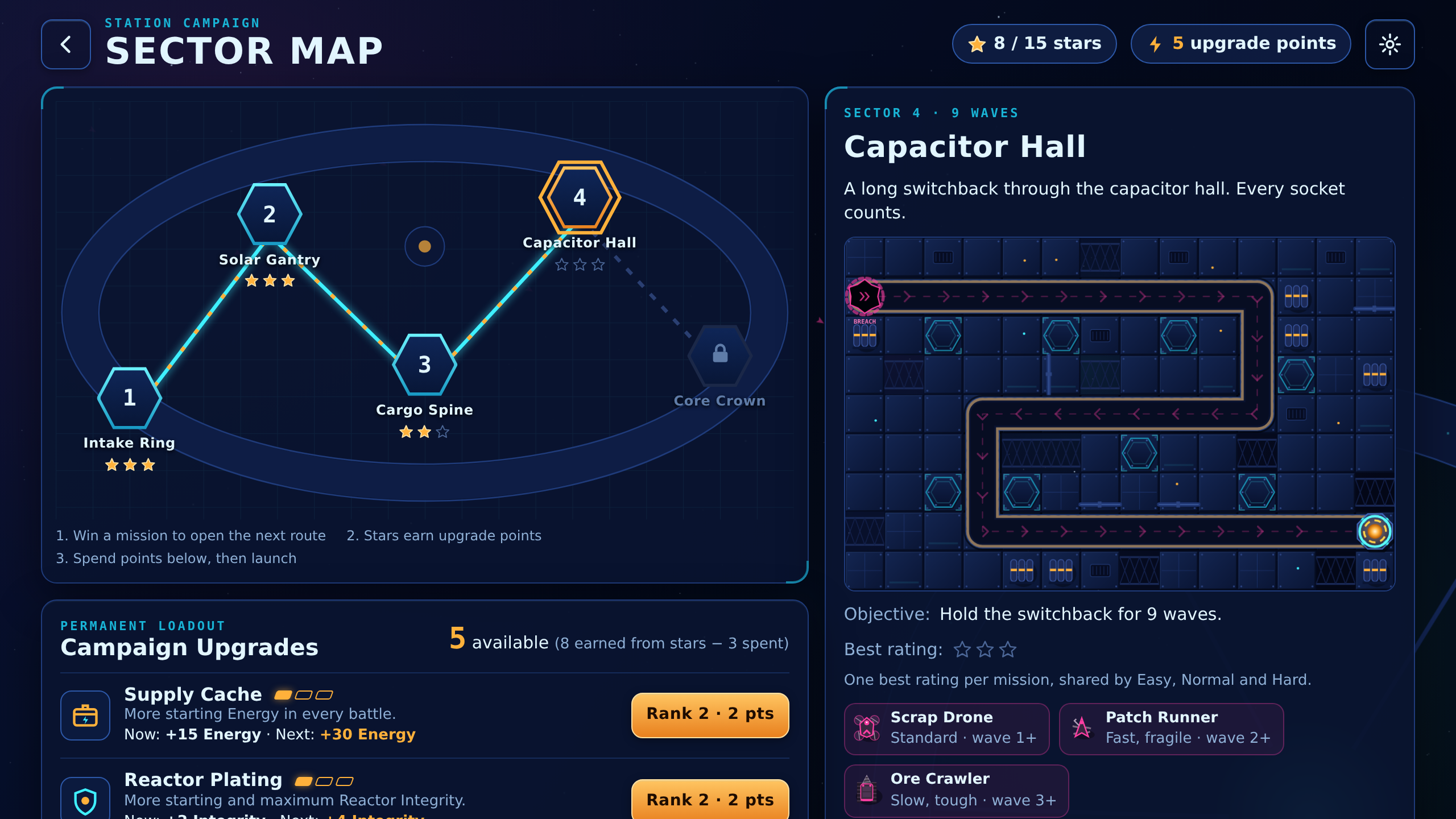 Screenshot 5 for Neon Core Defense