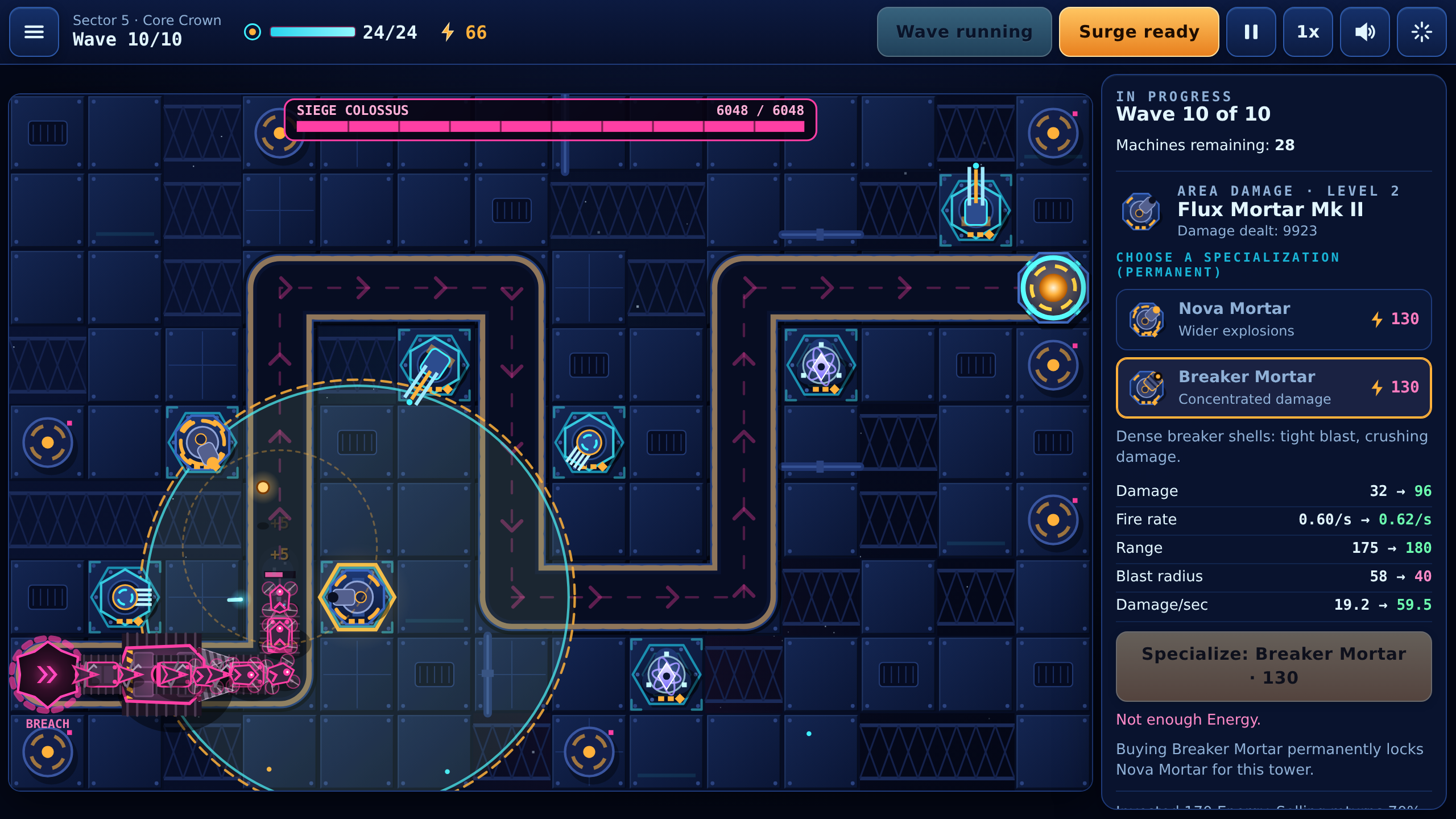 Screenshot 7 for Neon Core Defense