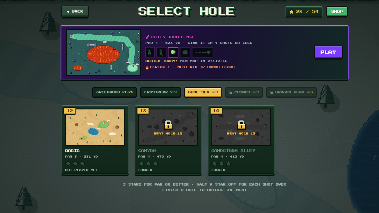 Screenshot 3 for Pixel fairway