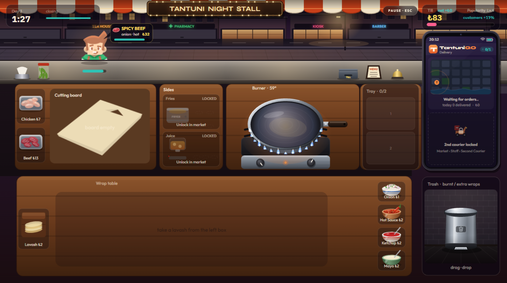 Screenshot 3 for Tantuni Simulator: Street Food Chaos