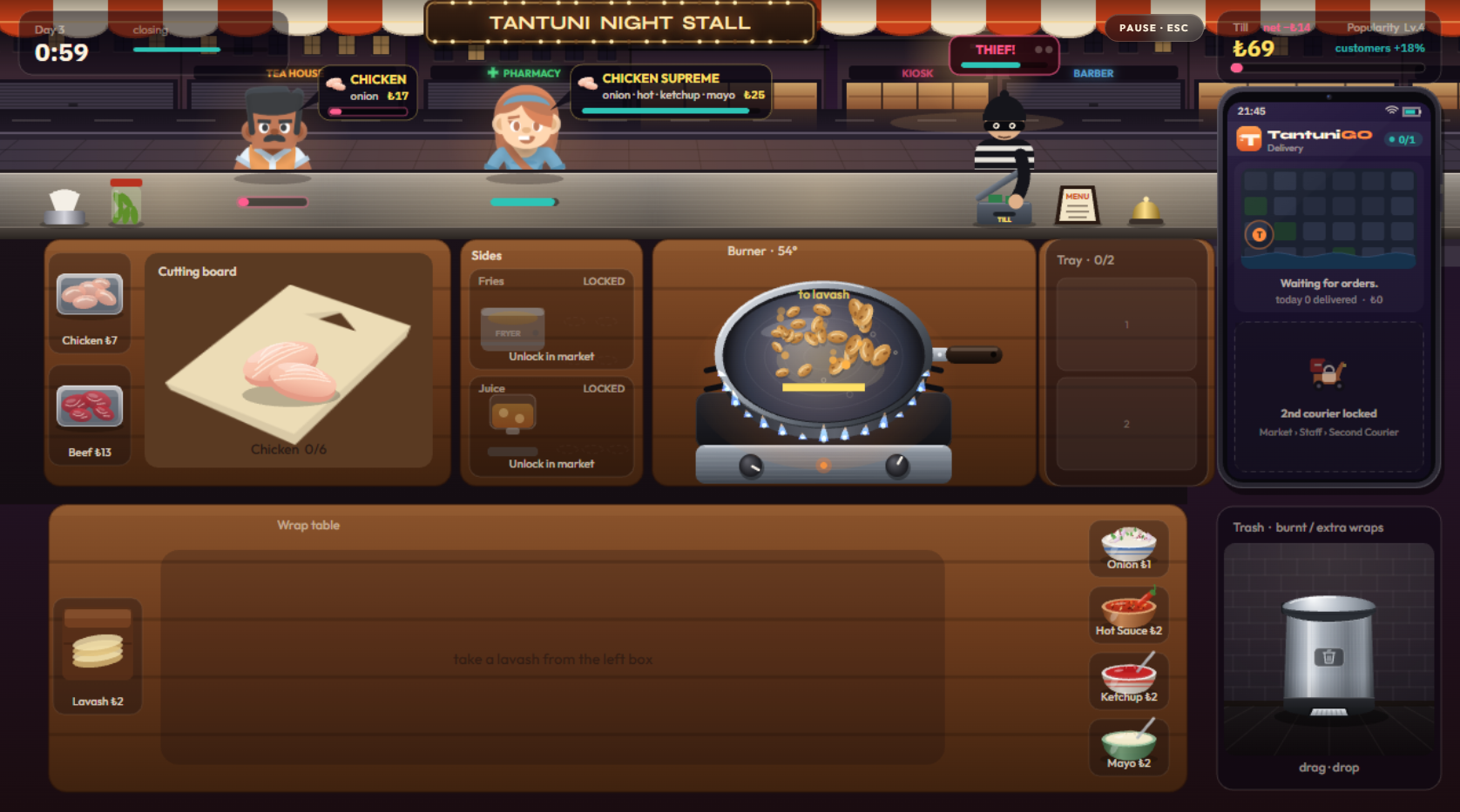 Screenshot 4 for Tantuni Simulator: Street Food Chaos