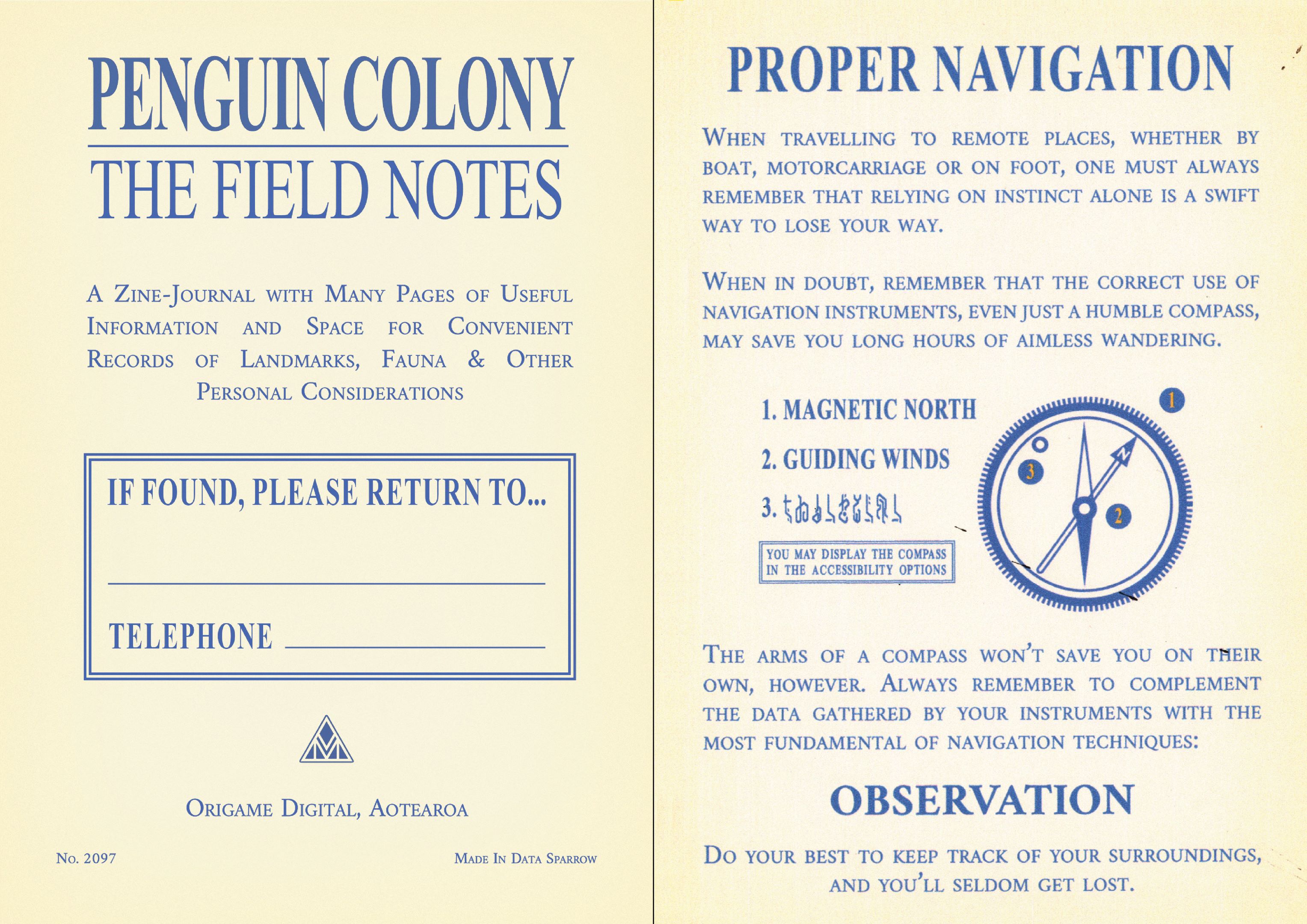Penguin Colony: The Field Notes by Data Sparrow