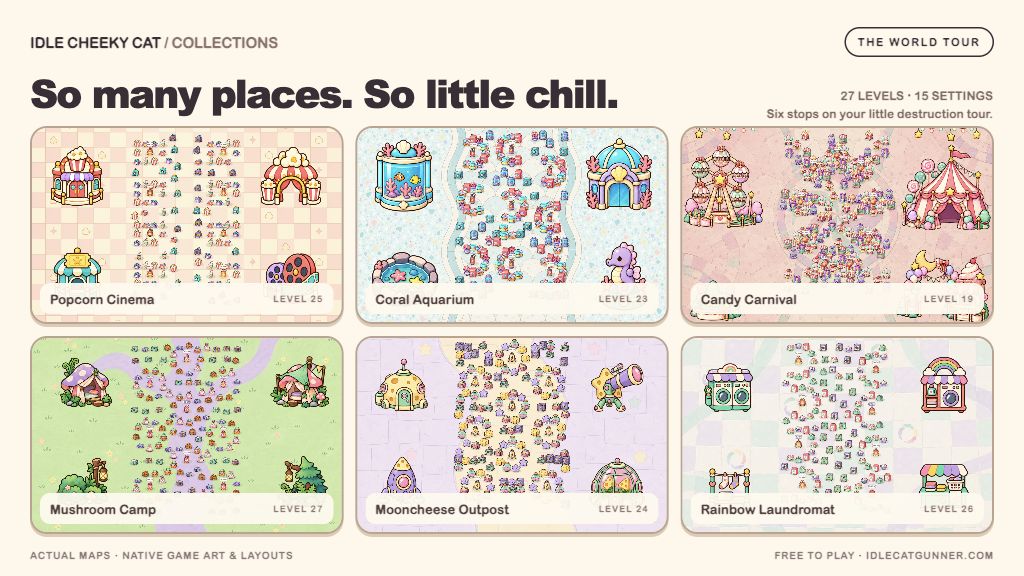 Screenshot 2 for Idle Cheeky Cat — Free Demo