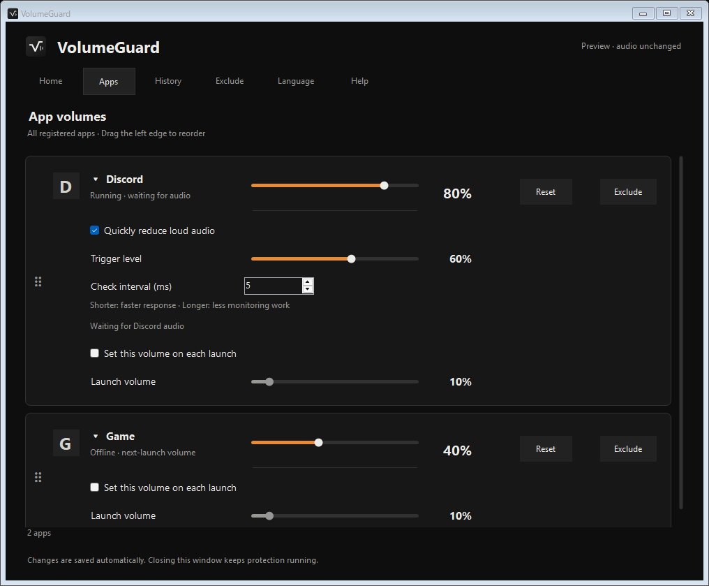 Screenshot 3 for VolumeGuard