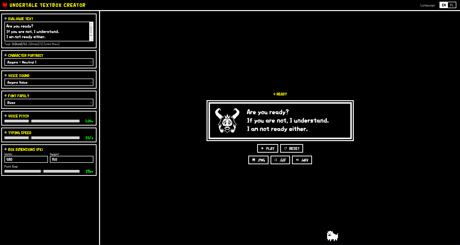 Screenshot 3 for Undertale and Deltarune Interface Creator