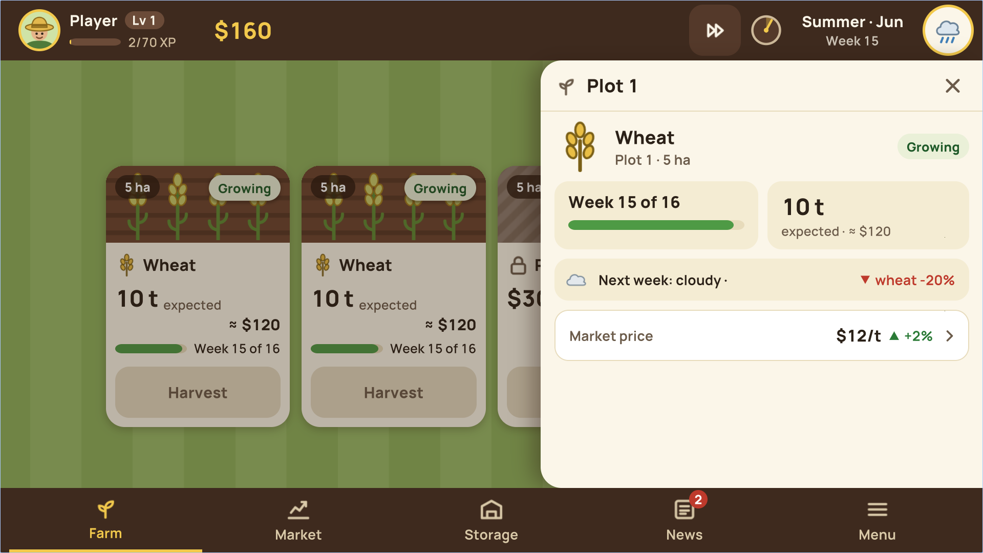 Screenshot 4 for Harvestock: Farm the Market