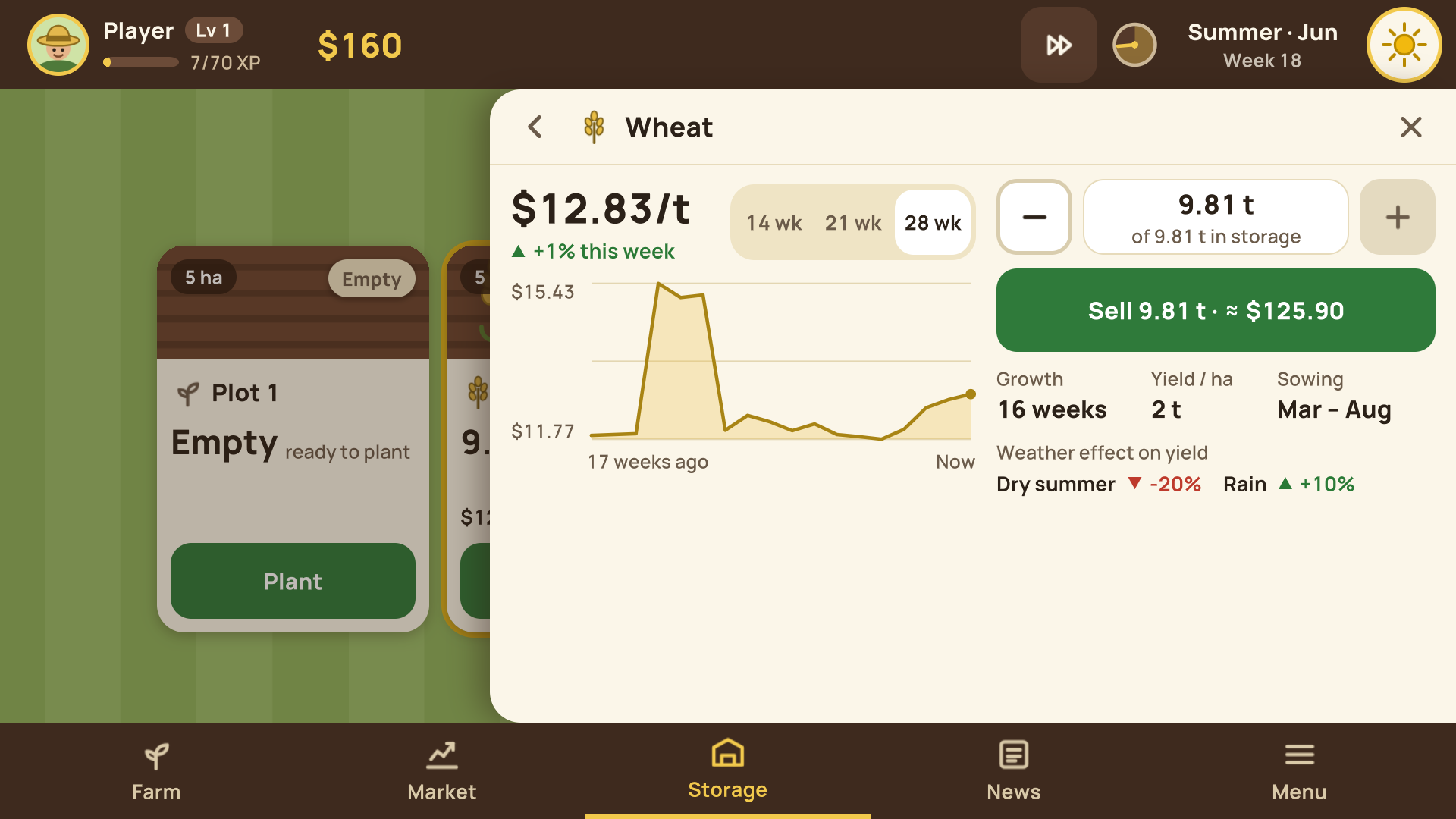 Screenshot 3 for Harvestock: Farm the Market