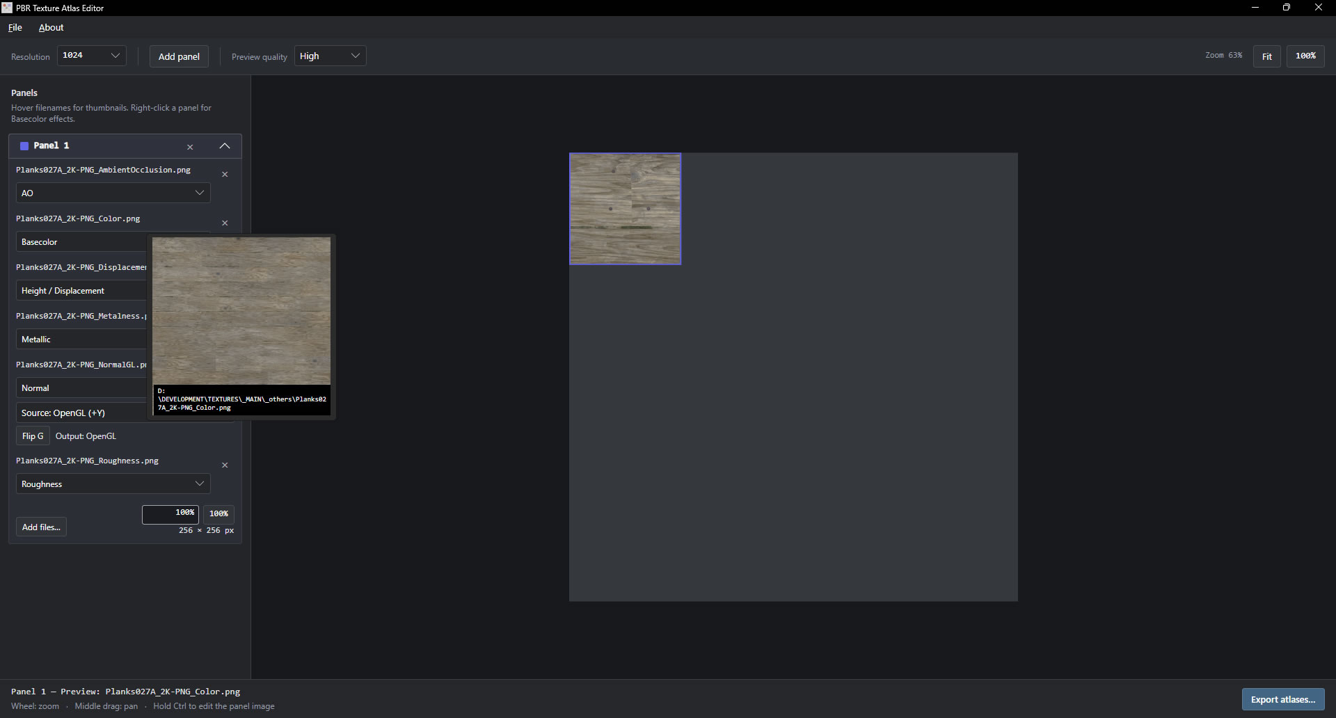 Screenshot 4 for PBR Texture Atlas Editor