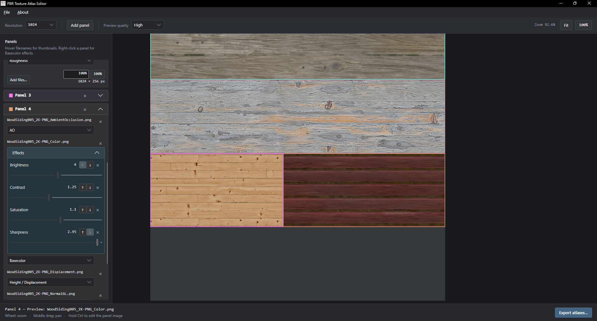 Screenshot 6 for PBR Texture Atlas Editor