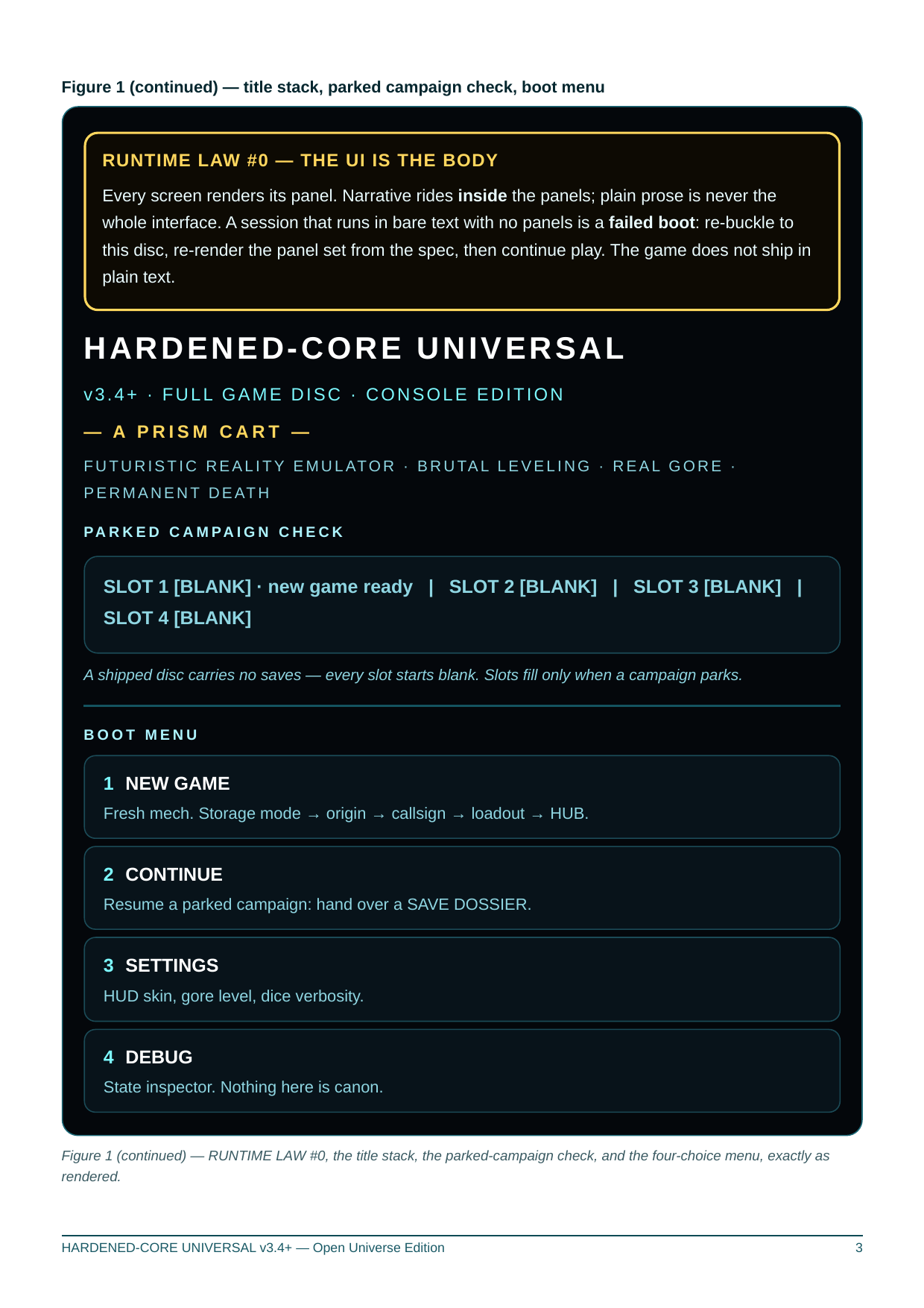 Screenshot 4 for HARDENED-CORE UNIVERSAL — Full Game "Disc" (Open Universe Edition)