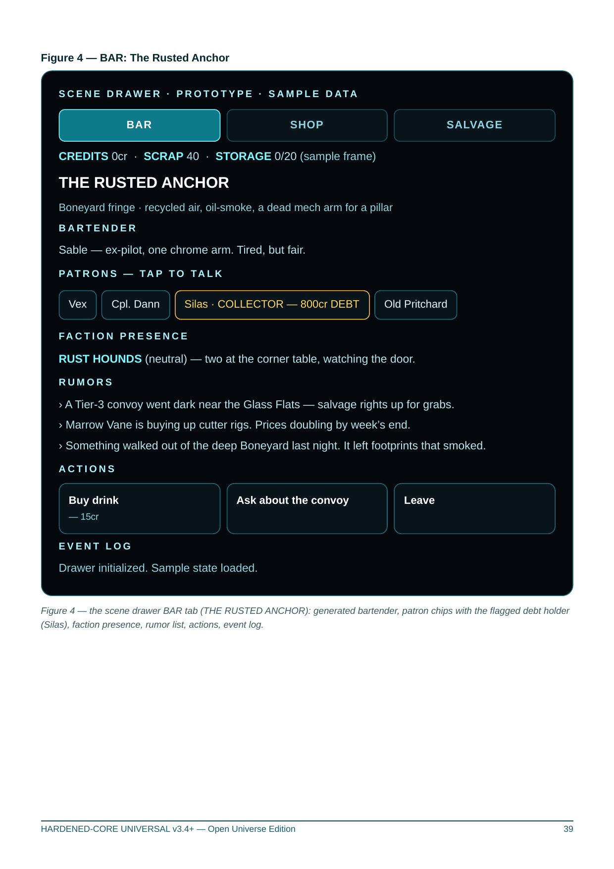 Screenshot 5 for HARDENED-CORE UNIVERSAL — Full Game "Disc" (Open Universe Edition)