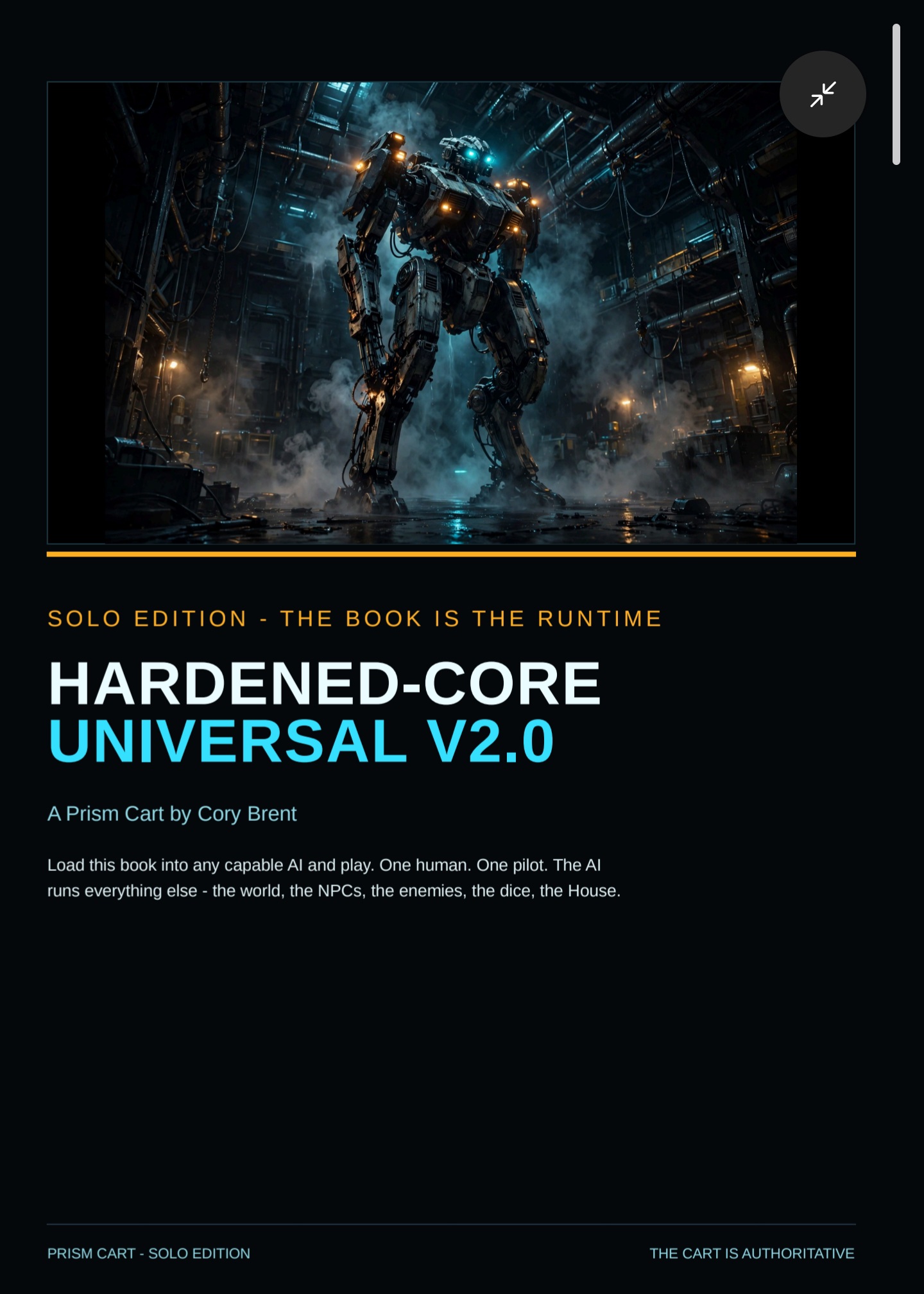 Screenshot 2 for HARDENED-CORE UNIVERSAL — Full Game "Disc" (Open Universe Edition)