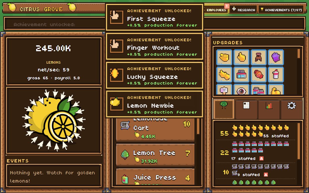 Screenshot 2 for Lemon Clicker