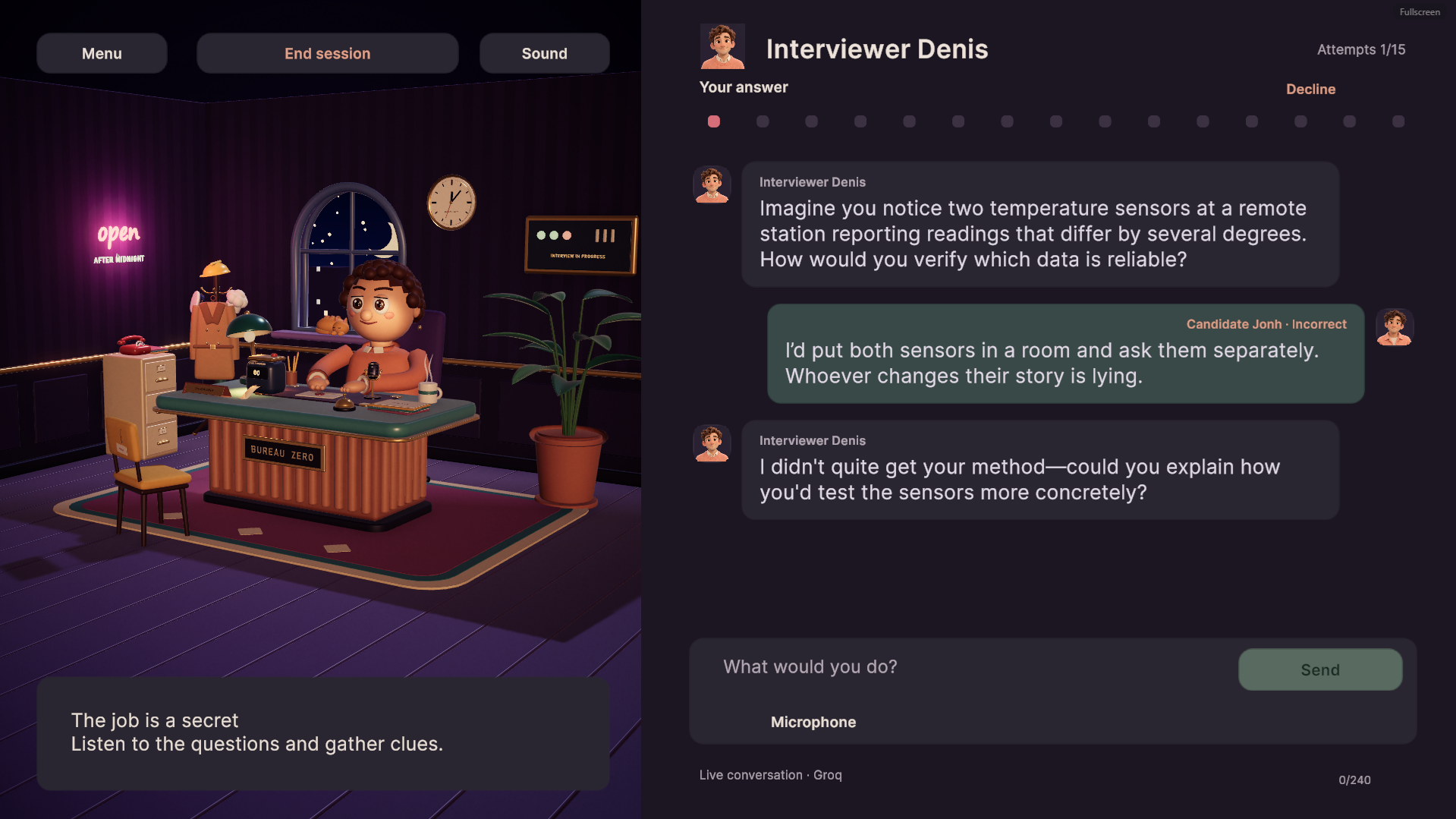 Screenshot 2 for Stranger job interview