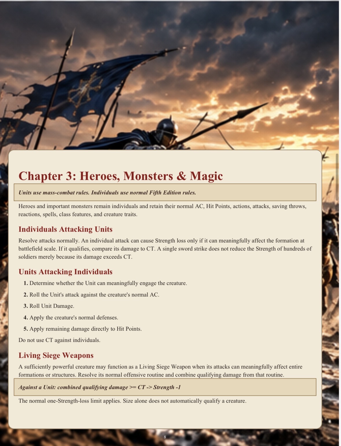 Screenshot 5 for REALMS OF WAR Mass Combat for Fifth Edition