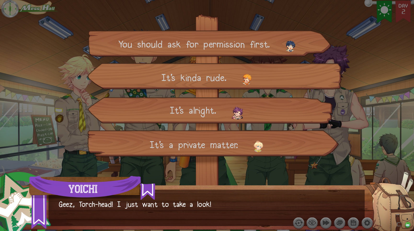 Screenshot 3 for Camp Buddy Relationship Choice Hints