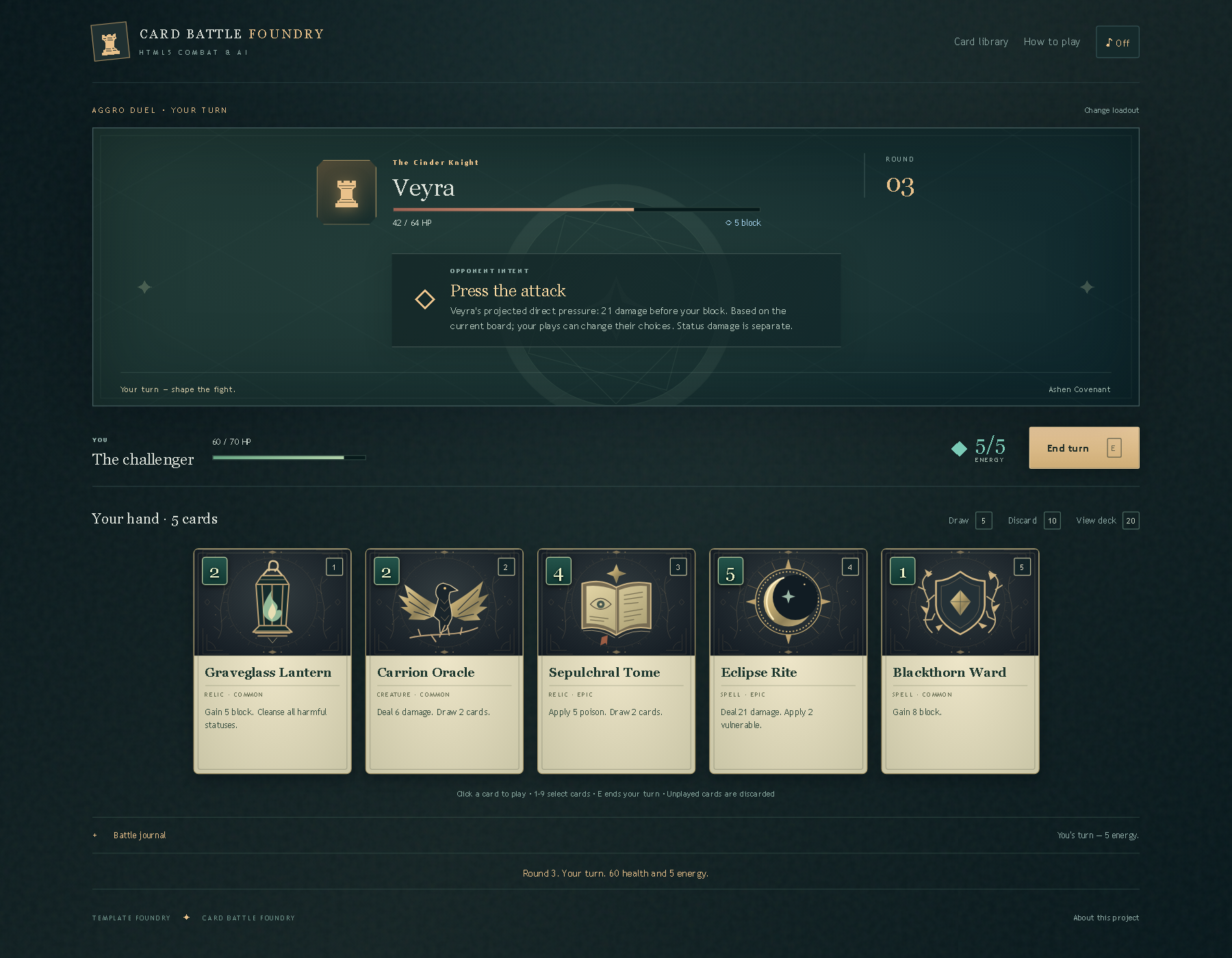 Screenshot 7 for HTML5 Card Game Production Bundle — Art, Decks & Combat