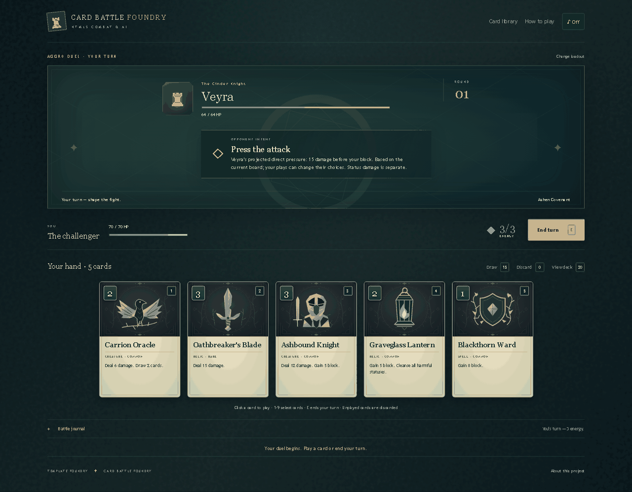 v1.0 launch — Art, Decks & Combat - HTML5 Card Game Production Bundle ...