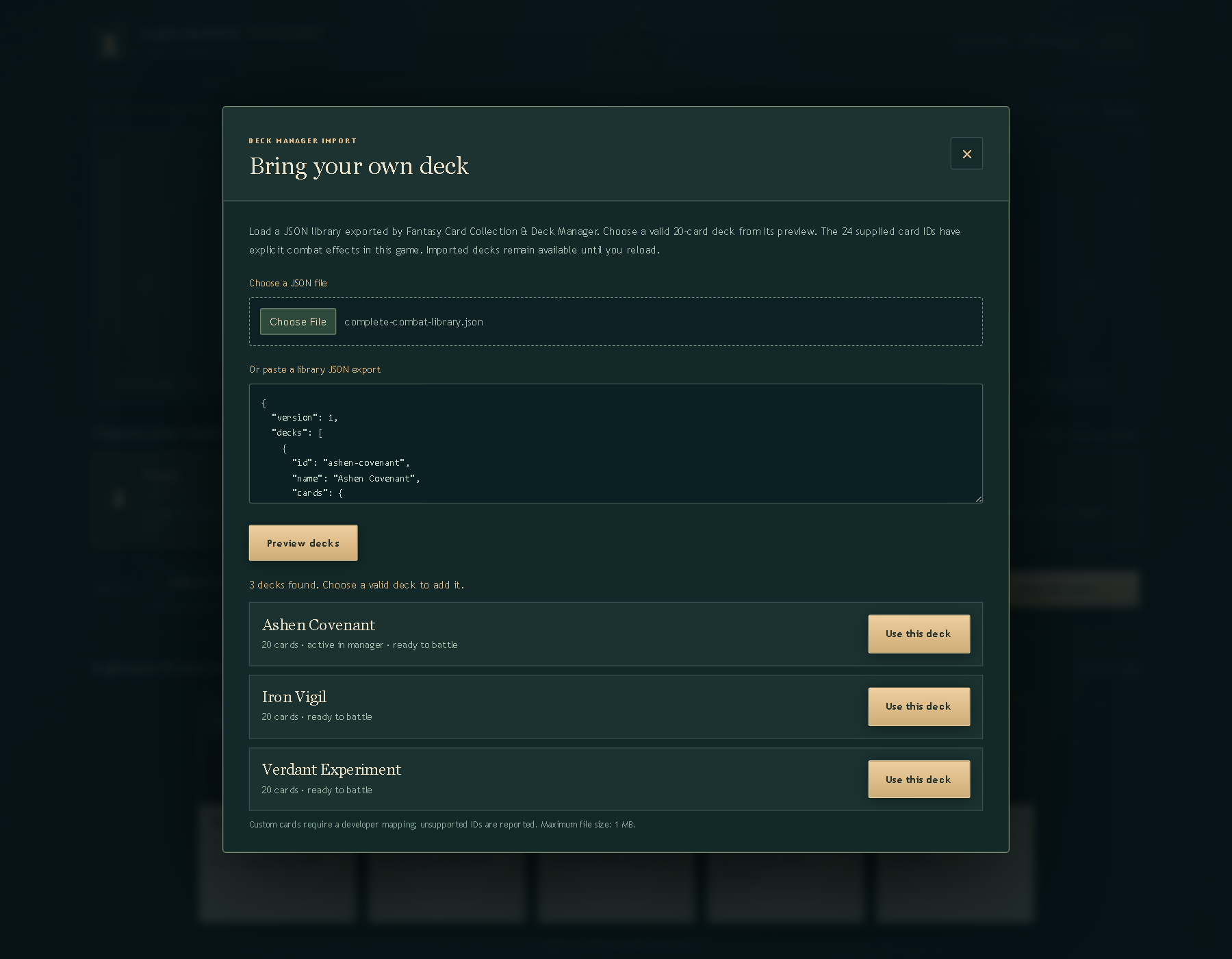 Screenshot 6 for HTML5 Card Game Production Bundle — Art, Decks & Combat