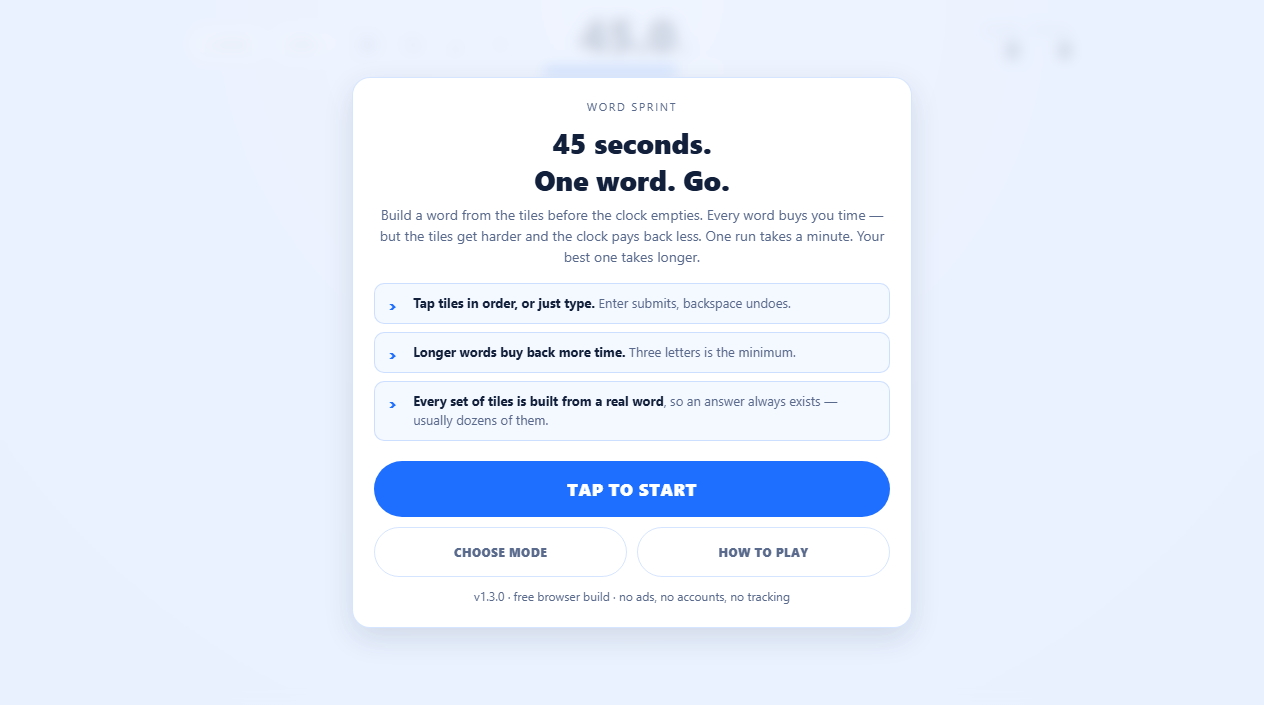 Screenshot 4 for Word Sprint