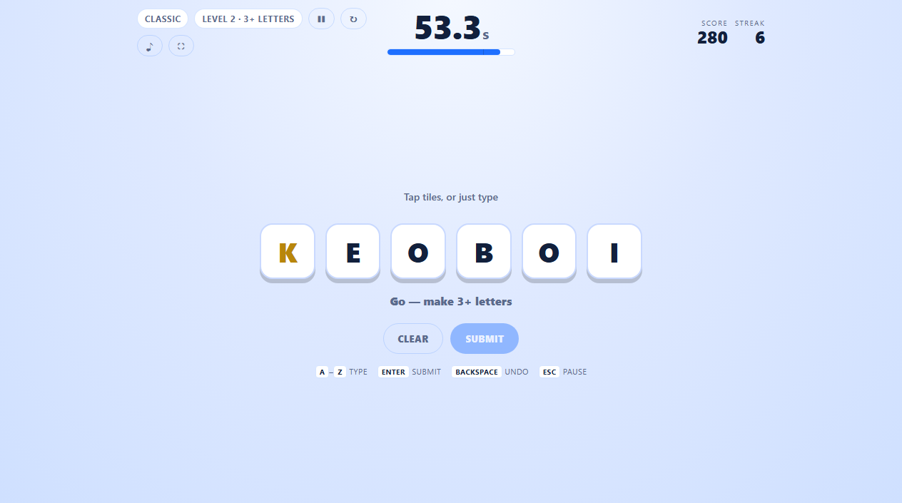 Screenshot 5 for Word Sprint