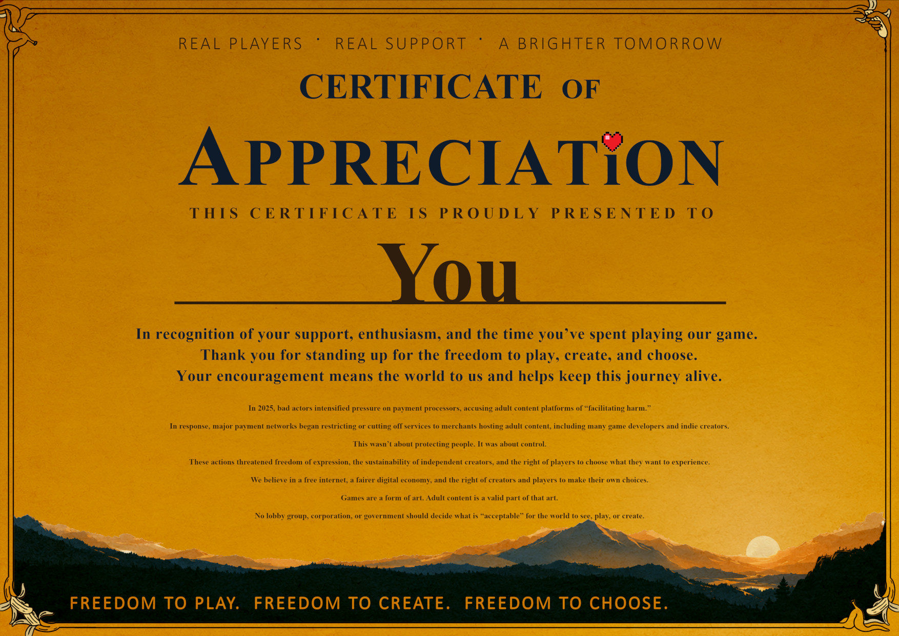 Screenshot 2 for Certificate of Appreciation