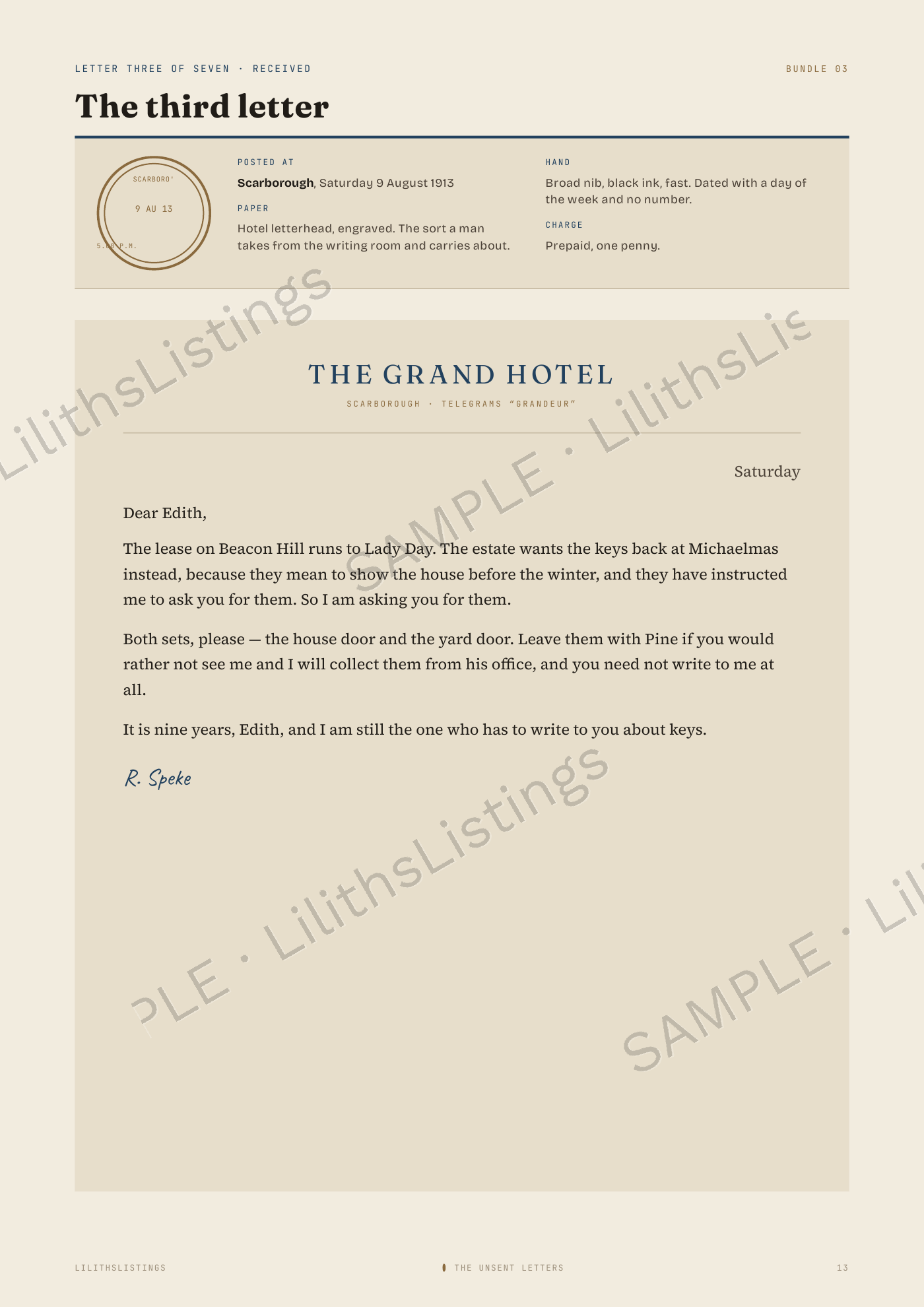 Screenshot 4 for The Unsent Letters
