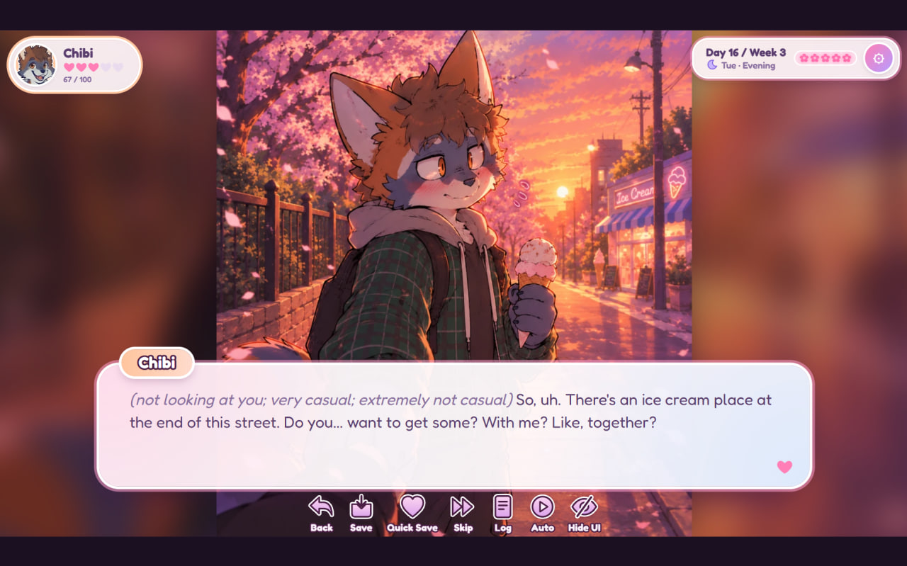 Screenshot 2 for Furry Forever: Heartbeat Academy