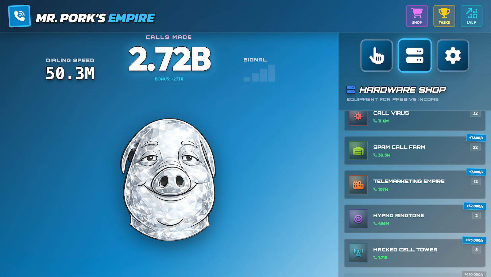 Screenshot 4 for Mr. Pork Clicker