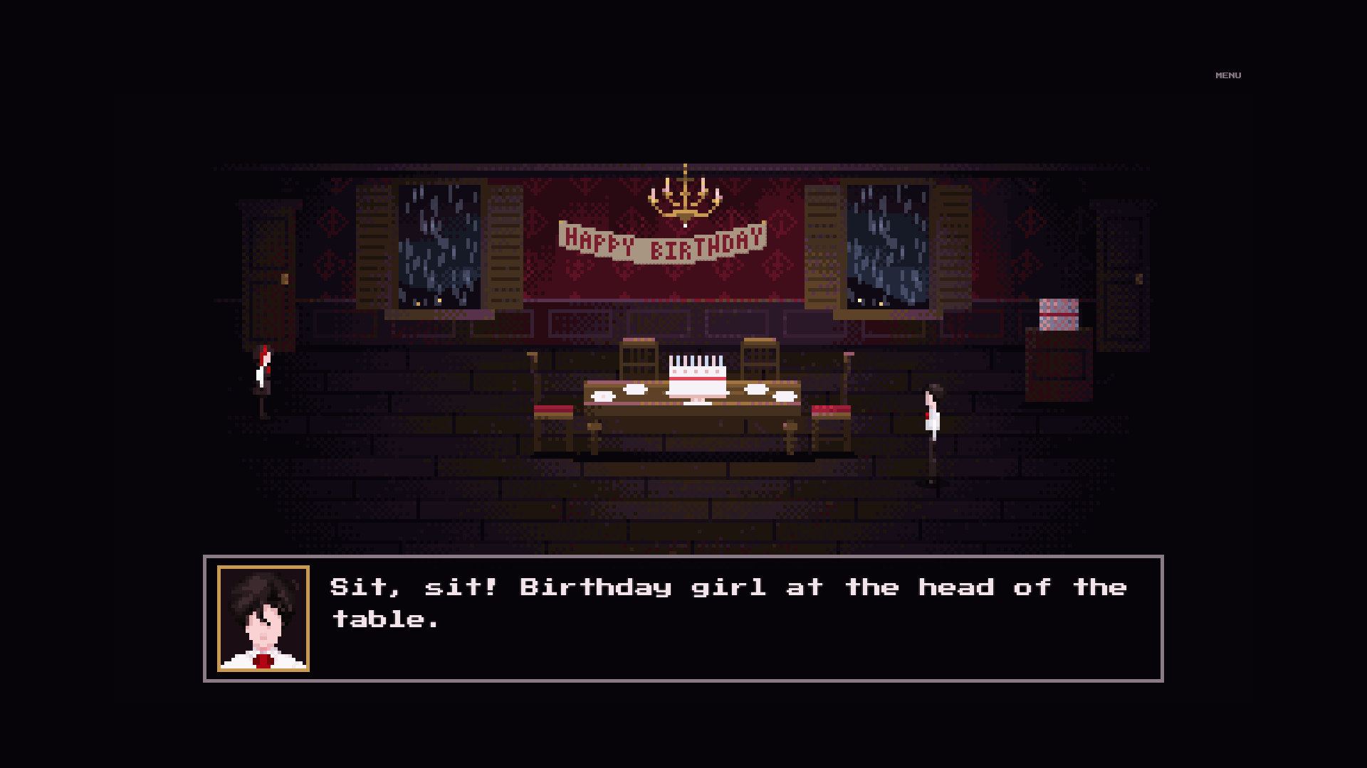 The birthday dining room in HAPPY DAY.