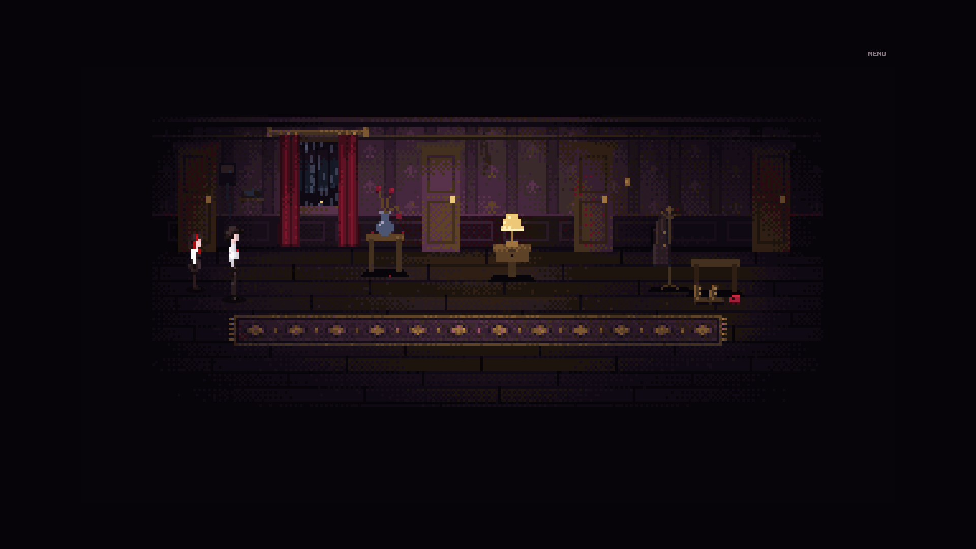 A dim hallway in HAPPY DAY.