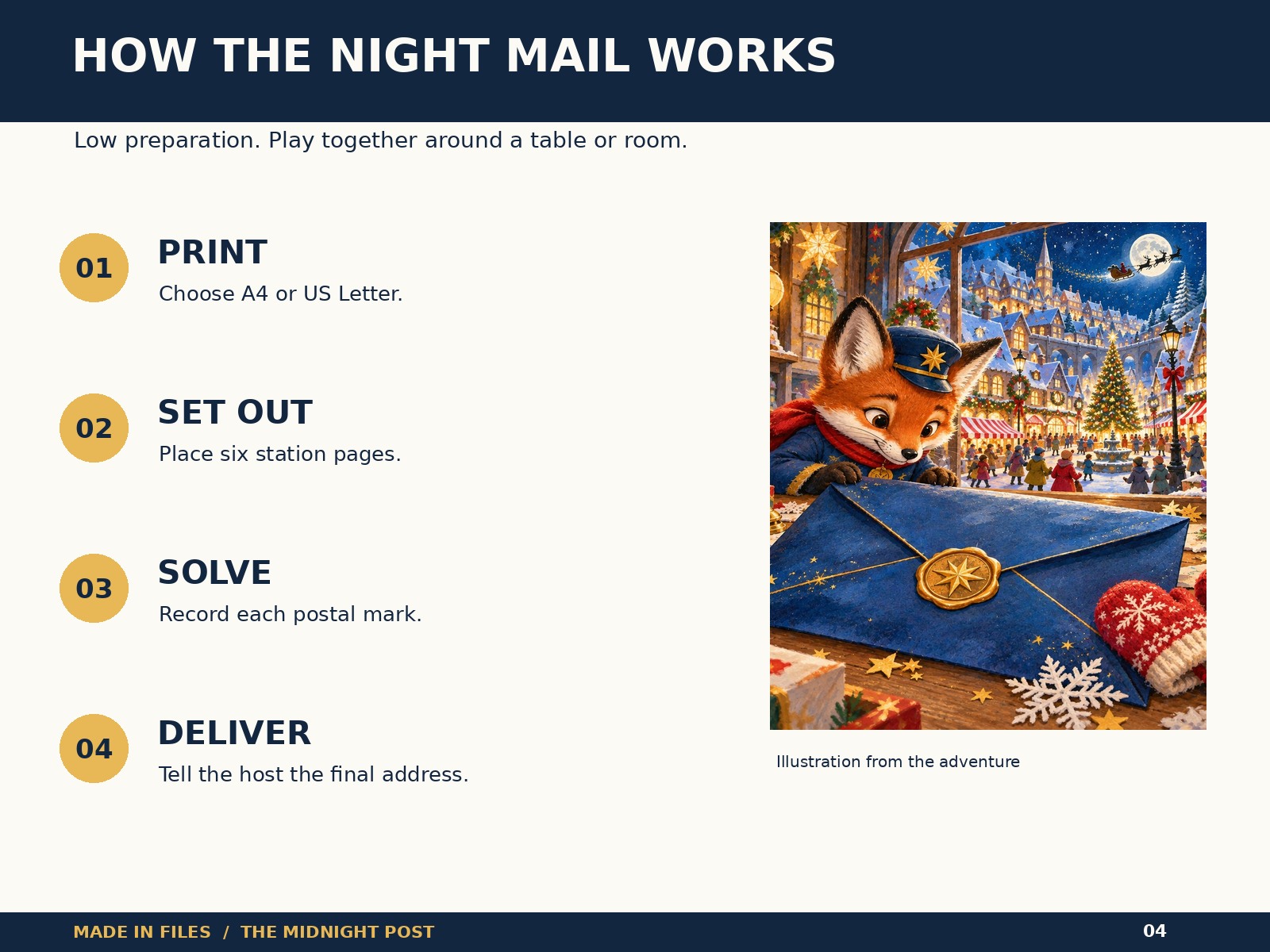 The Midnight Post — Printable Christmas Puzzle Adventure by MADE IN ...