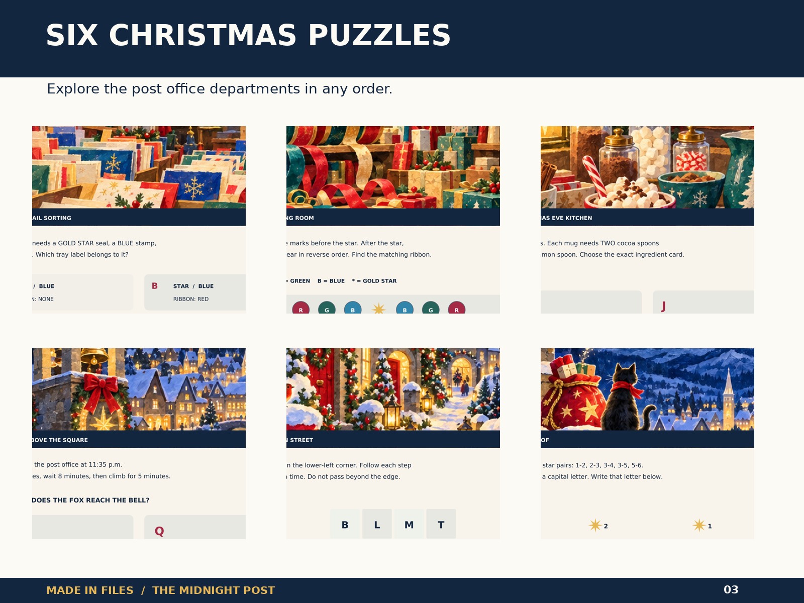 The Midnight Post — Printable Christmas Puzzle Adventure by MADE IN ...