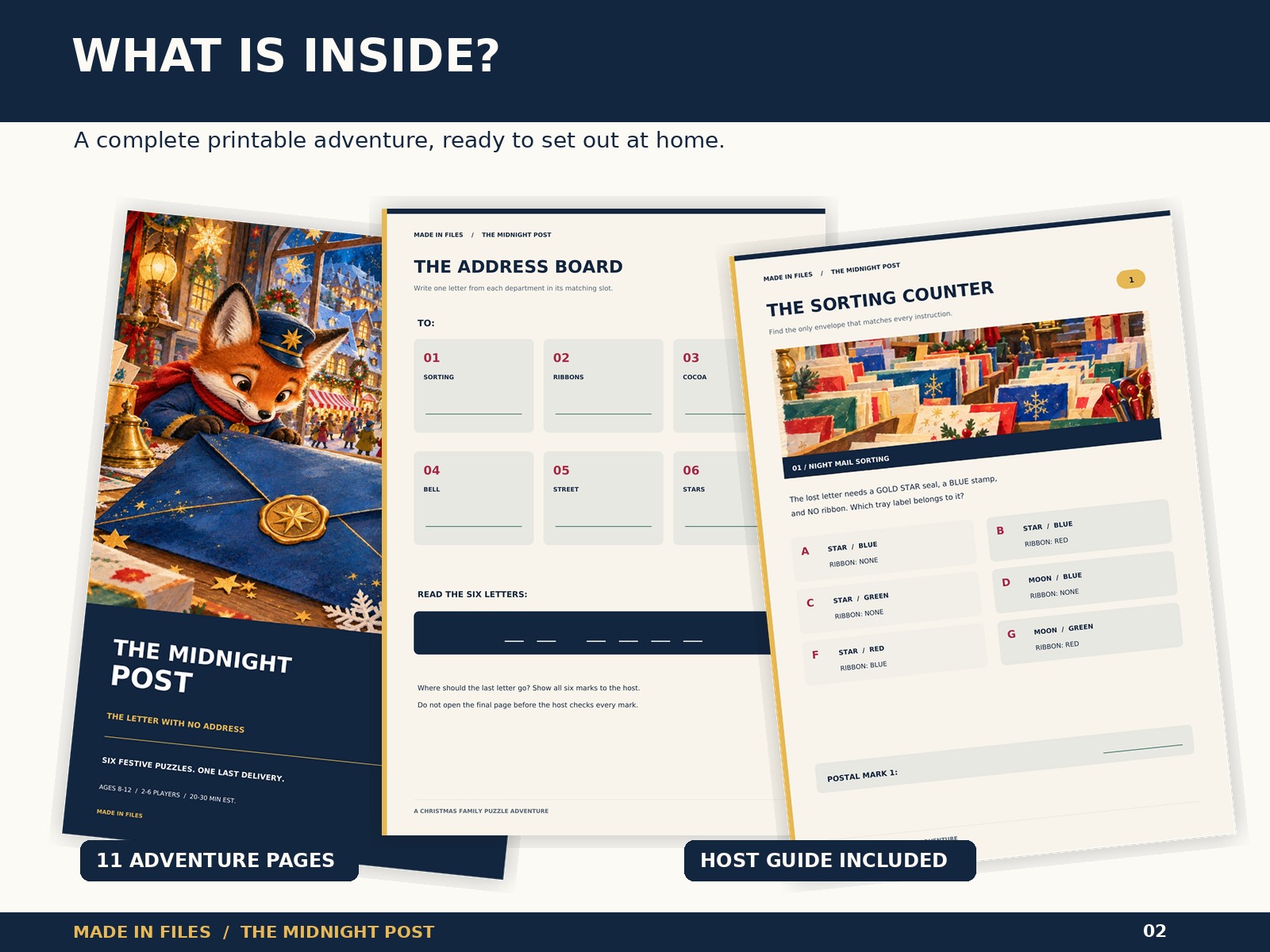 The Midnight Post — Printable Christmas Puzzle Adventure by MADE IN ...