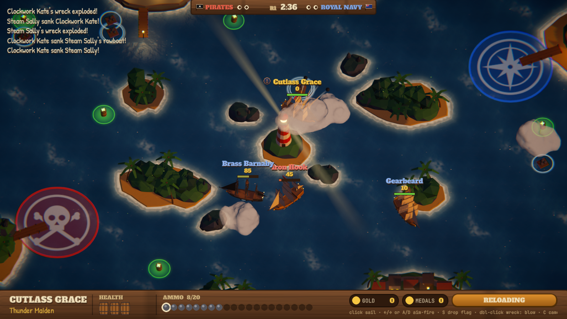 Screenshot 3 for Pirate Ships Online Demo