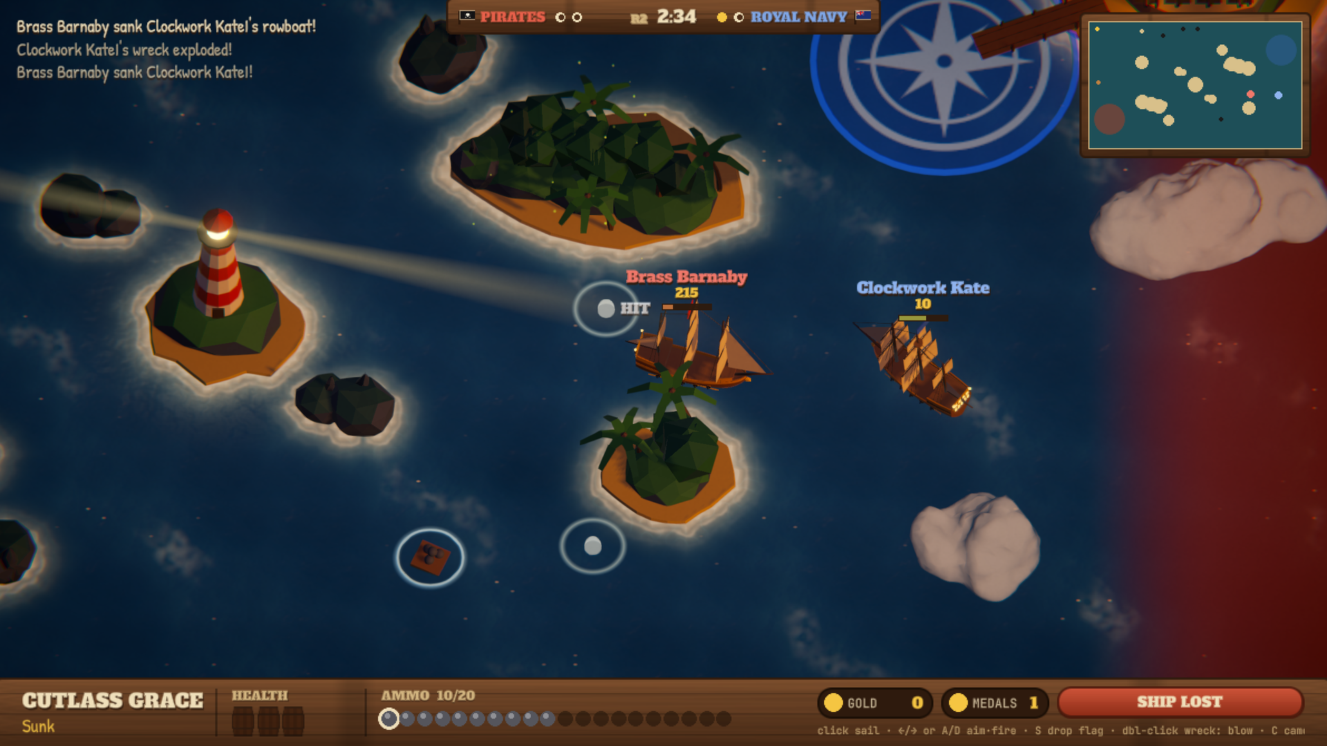 Screenshot 4 for Pirate Ships Online Demo