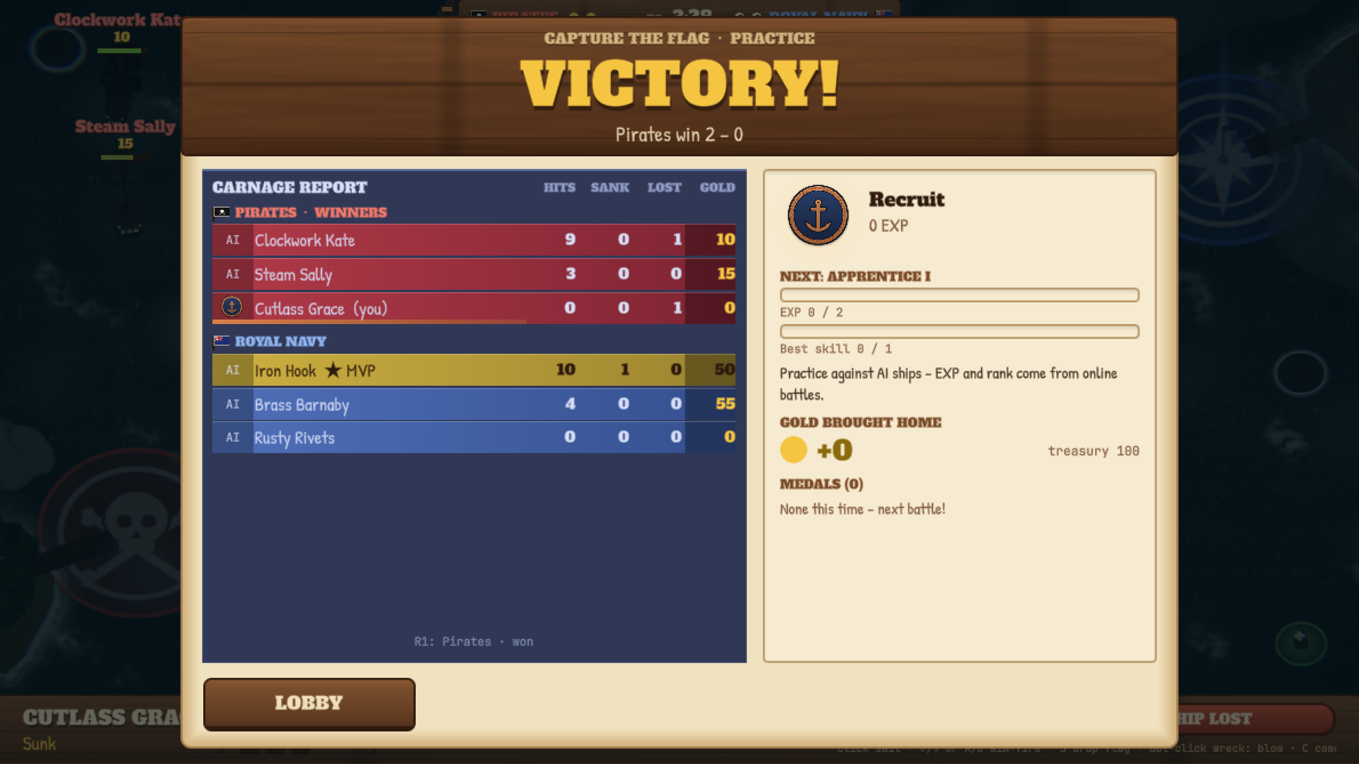 Screenshot 7 for Pirate Ships Online Demo