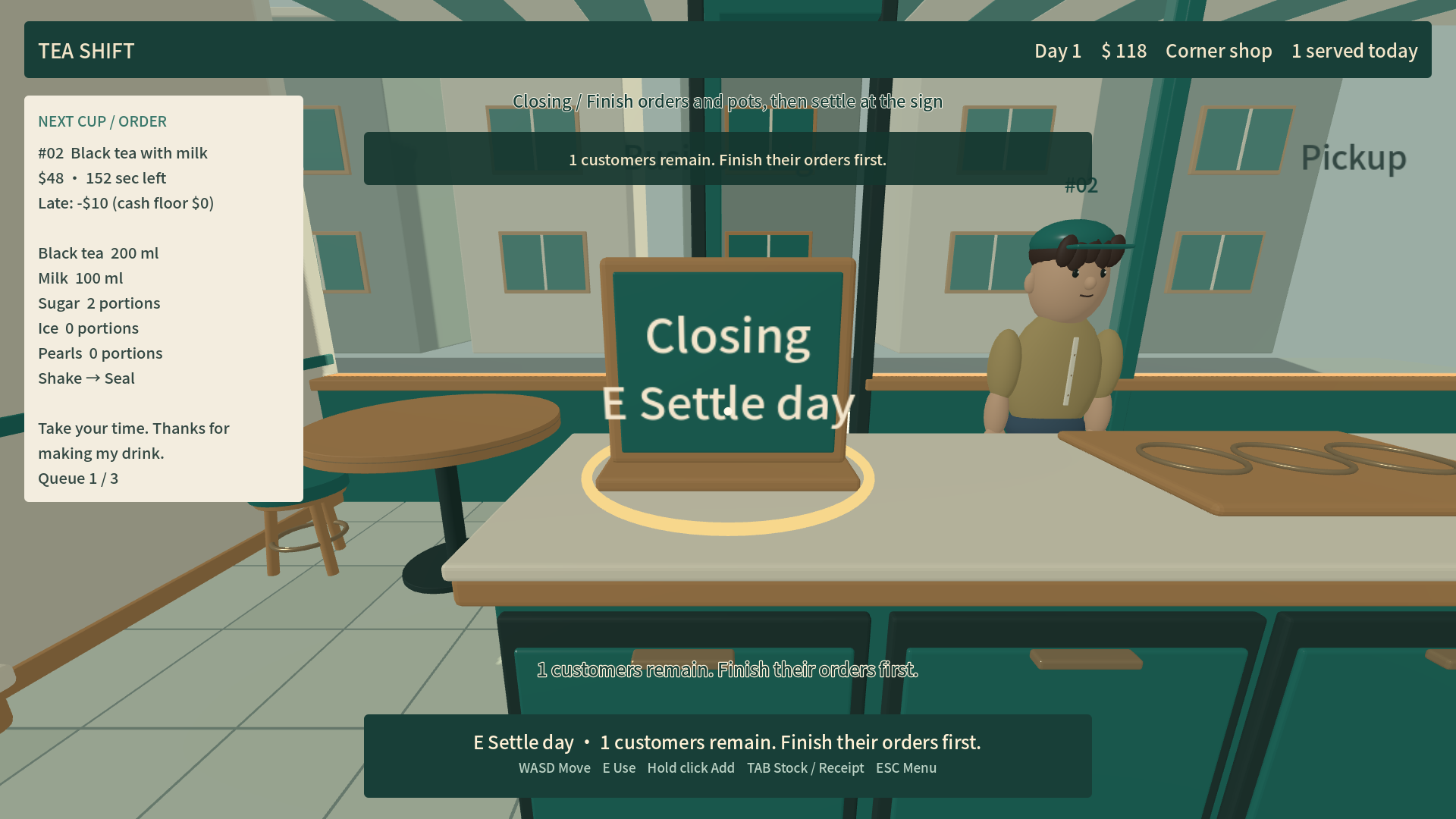 Screenshot 5 for Tea Shop Simulator — Bilingual Godot Source Template