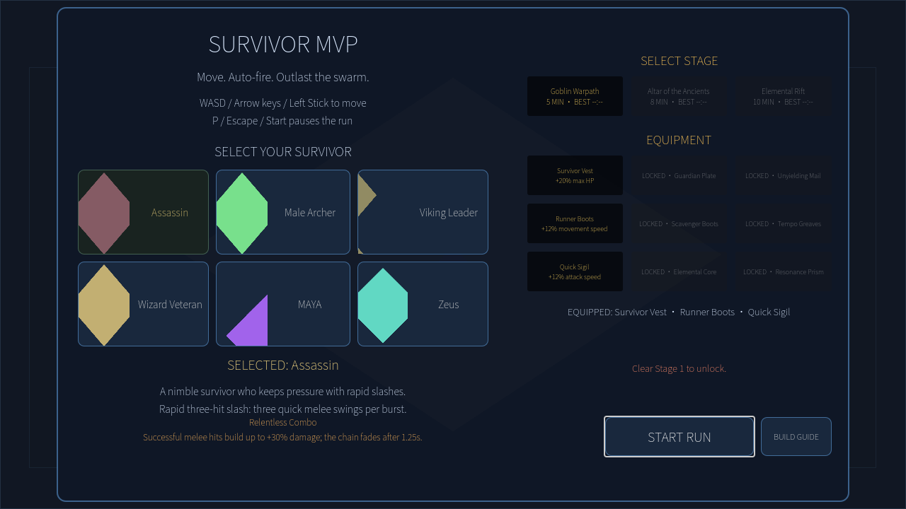 Screenshot 5 for Survivor Systems — Godot Arena Survival Source Template