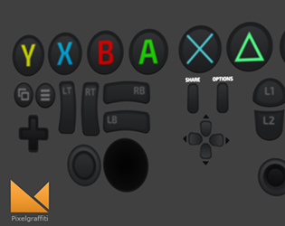 Game Assets - Console Controller Buttons by world Ø